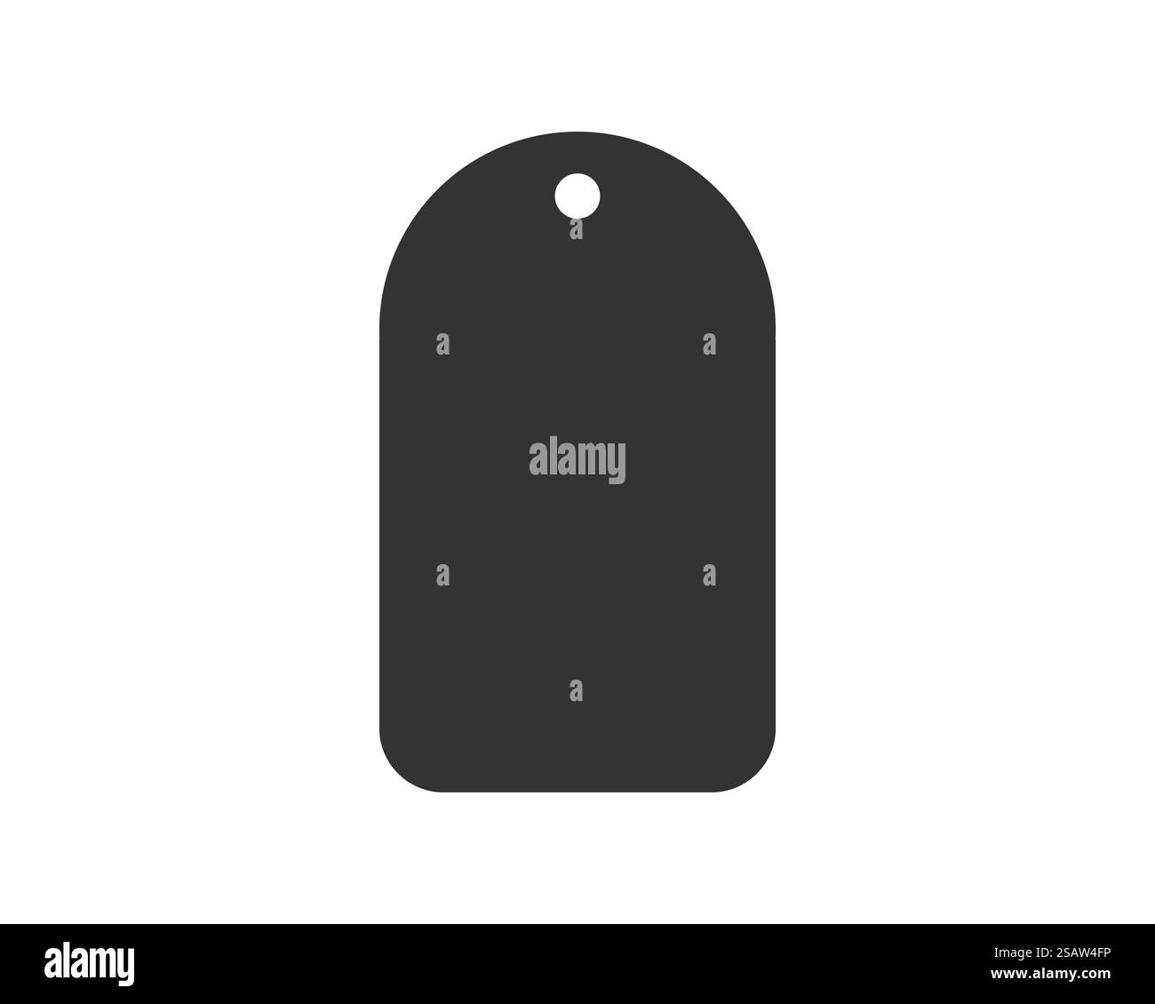 Etikettenverkauf Papier leer. Illustration des Preisvektors. Silhouette des schwarzen Tags... Etikettenverkauf Papier leer. Illustration des Preisvektors. Schwarze Silhouette Stock Vektor