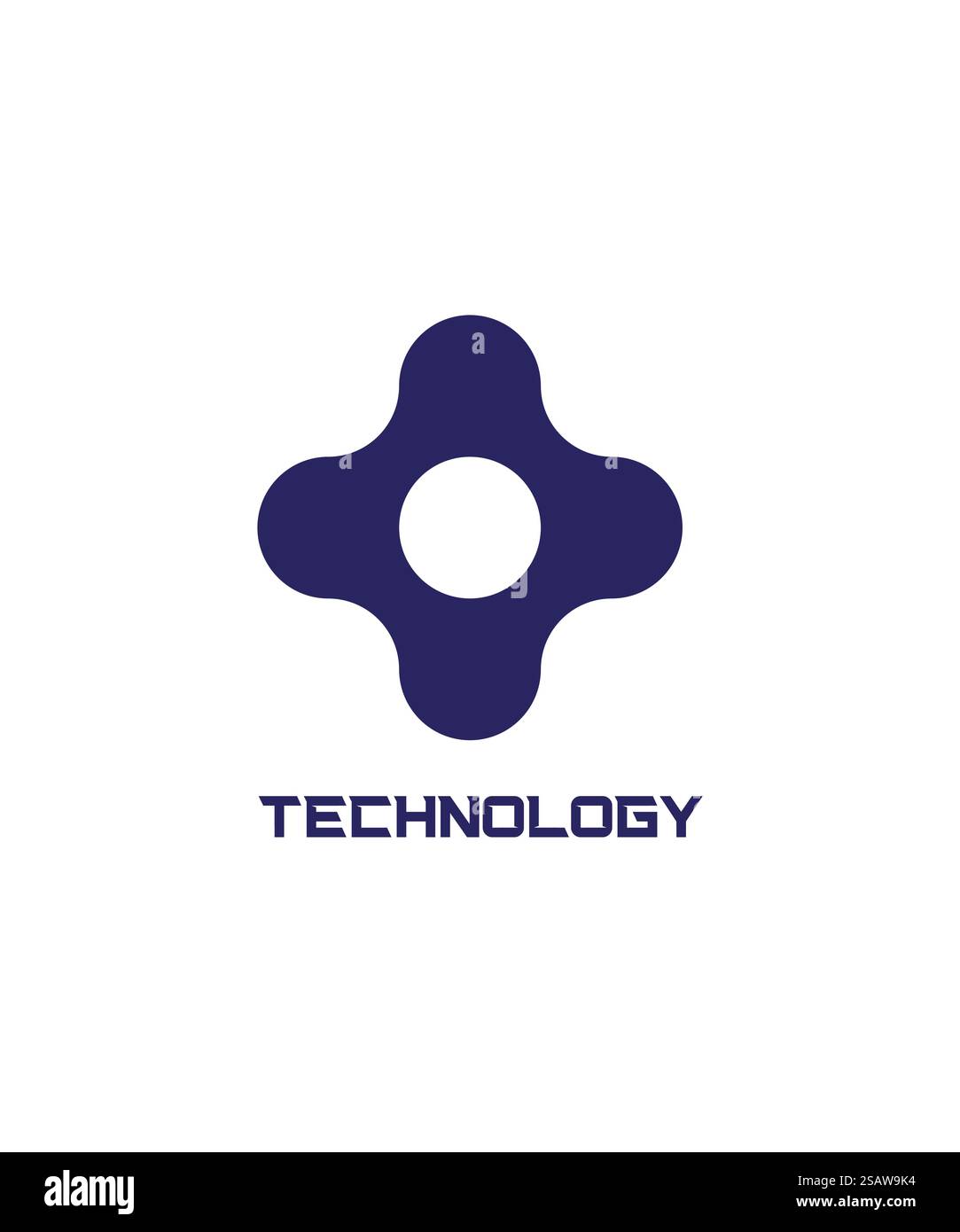 Abstraktes blaues Tech-Logo-Design, Technologie-Logo-Design-Vektor-Illustration Stock Vektor