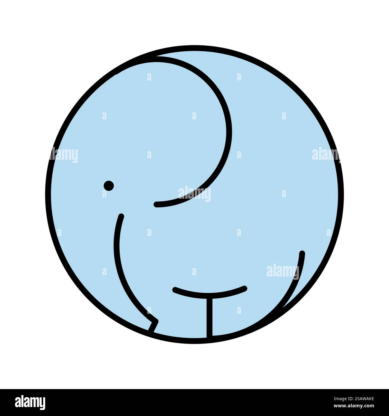 Grafische Zeichnung Elefant Animal Symbol Logo. Vektorabbildung... Grafische Zeichnung Elefant Animal Symbol Logo Stock Vektor