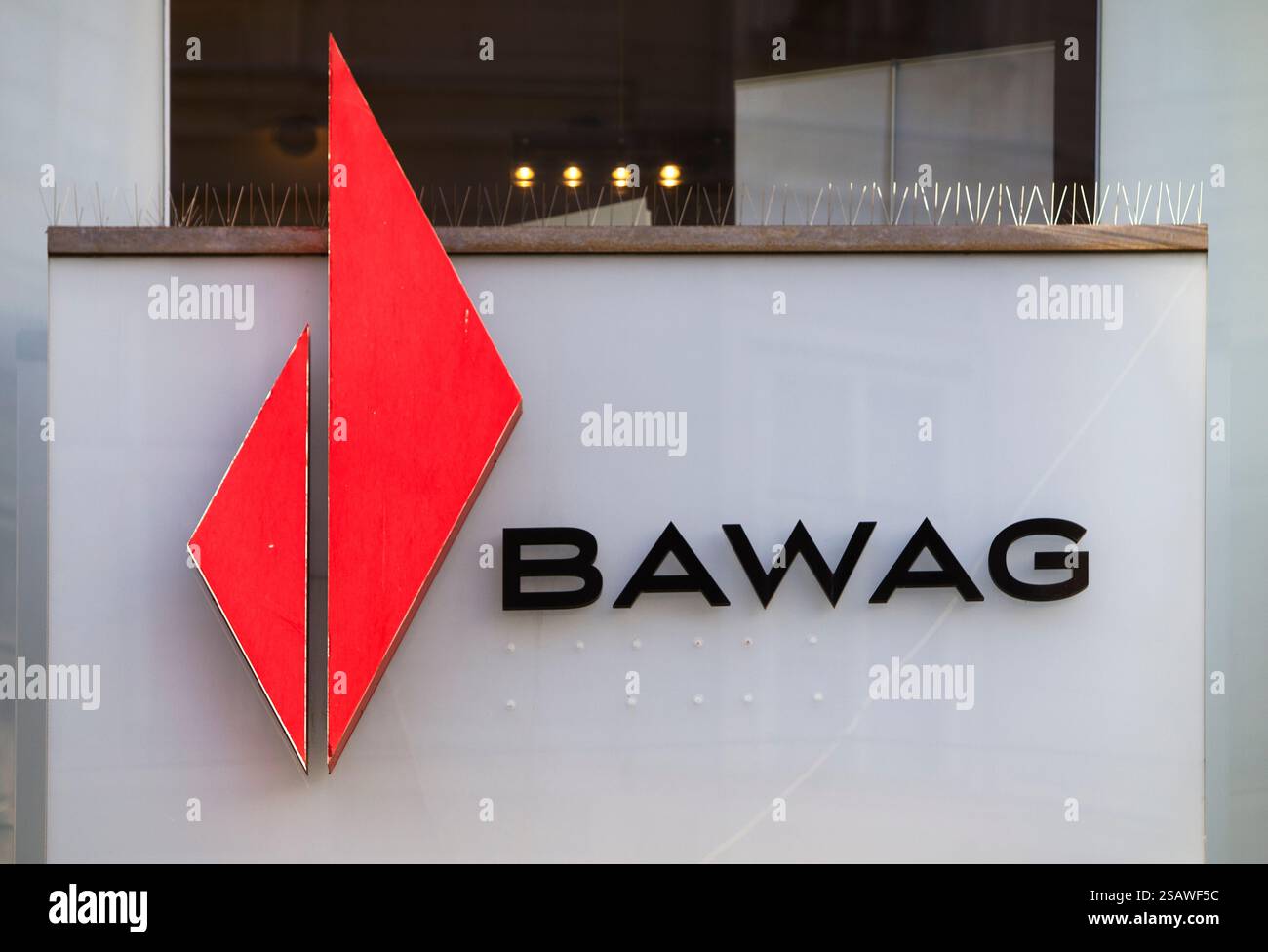Wien, Österreich. 30. Januar 2025. ÖSTERREICH; WIEN; 20250130; Logo der BAWAG (Bank für Arbeit und Wirtschaft AG) fotografiert am 30. Januar 2025 in Wien - 20250130 PD19912 Credit: APA-PictureDesk/Alamy Live News Stockfoto