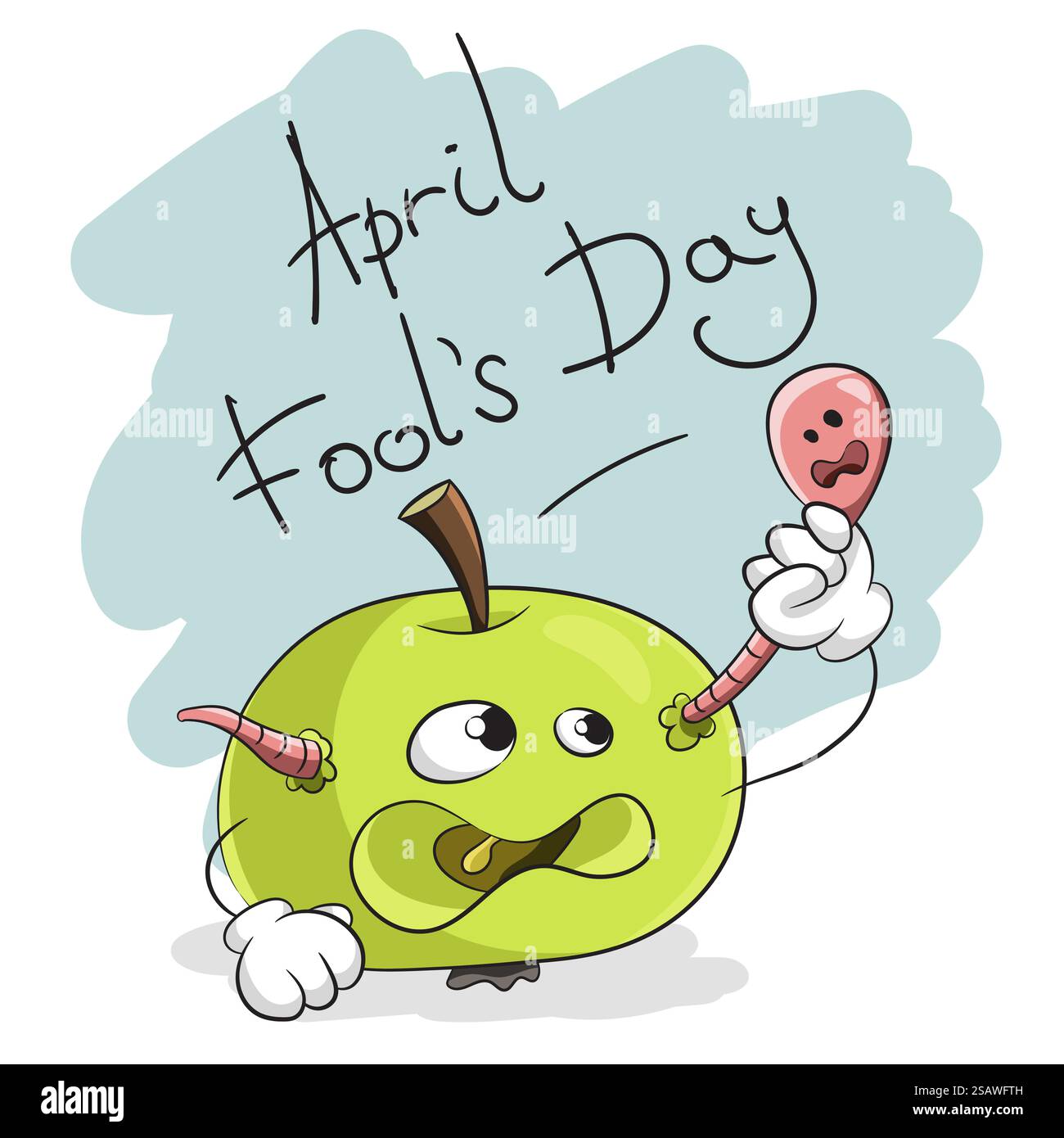 April-Narrentag. Happy Fun Card. Vektorabbildung... April-Narrentag. Happy Fun Card Stock Vektor