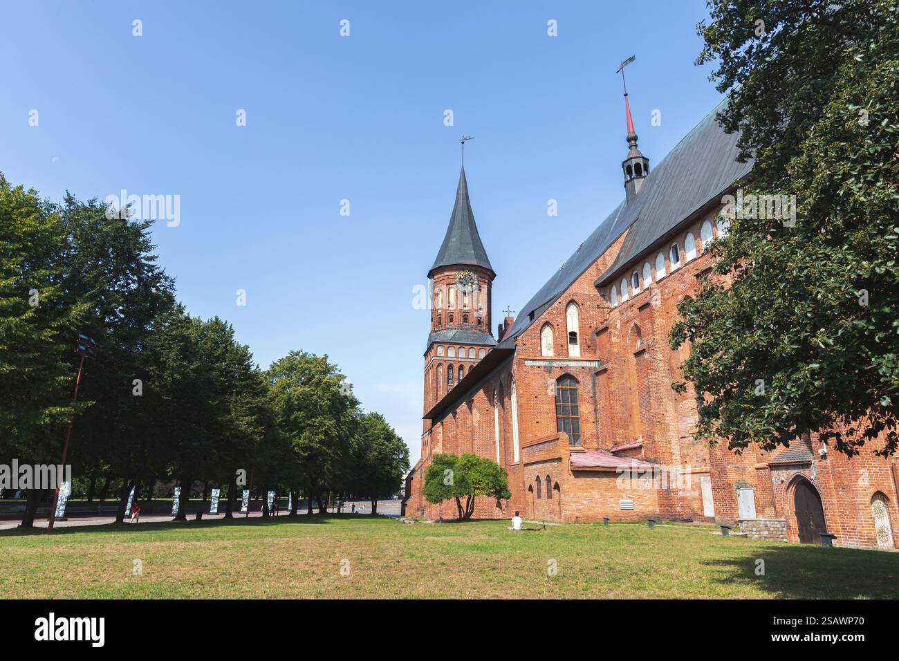 Kaliningrad, Russland - 30. Juli 2021: Königsberger Dom an einem sonnigen Sommertag Stockfoto