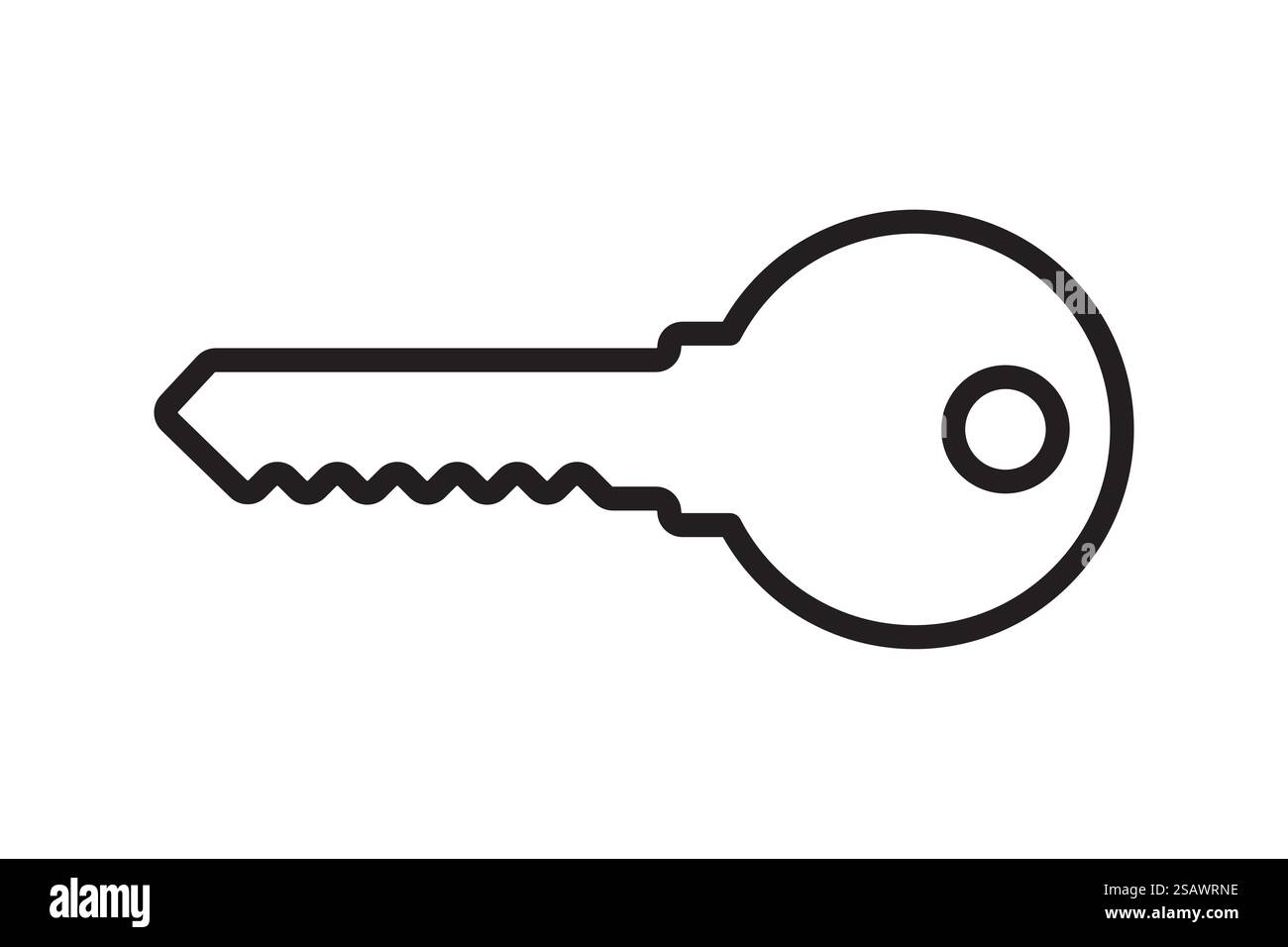 Schlüsselsymbol für Schloss und Tür im Haus. Symbol für Sicherheit und Sicherheitsschutz. Vektorabbildung... Schlüsselsymbol für Schloss und Tür im Haus. Symbol für Sicherheit und Sicherheitsschutz. Stock Vektor