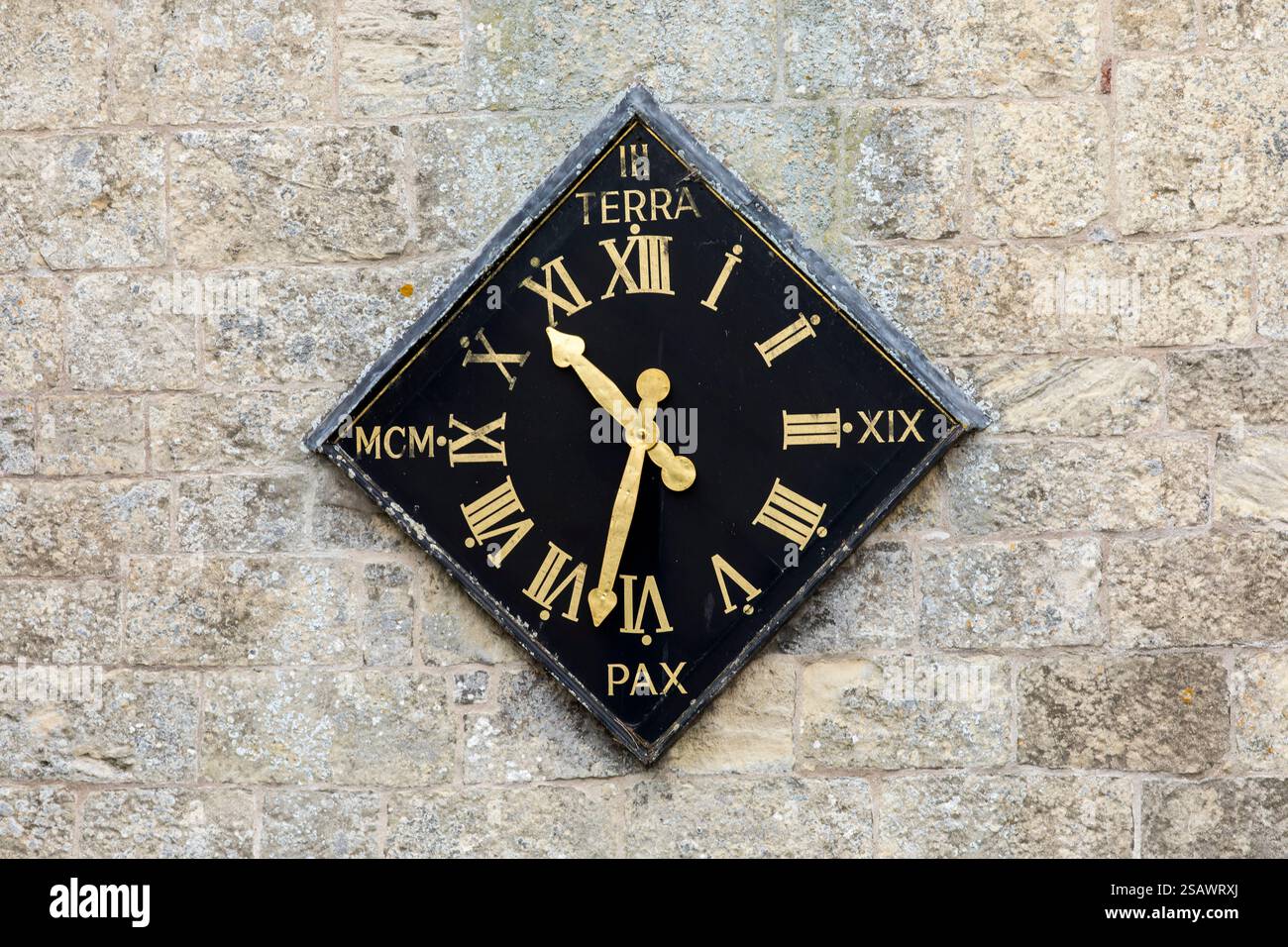 Whitgift Church Clock; Yorkshire; Großbritannien Stockfoto
