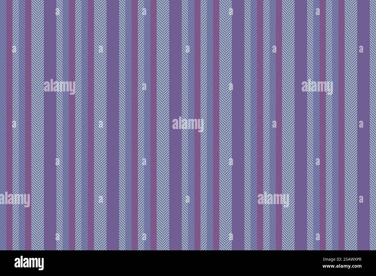 Nahtloser Streifen mit Effektlinien und Strukturmuster der 40er Jahre. Bilden Sie vertikalen textilen Vektorhintergrund in Indigo und heller Farbe. Stock Vektor