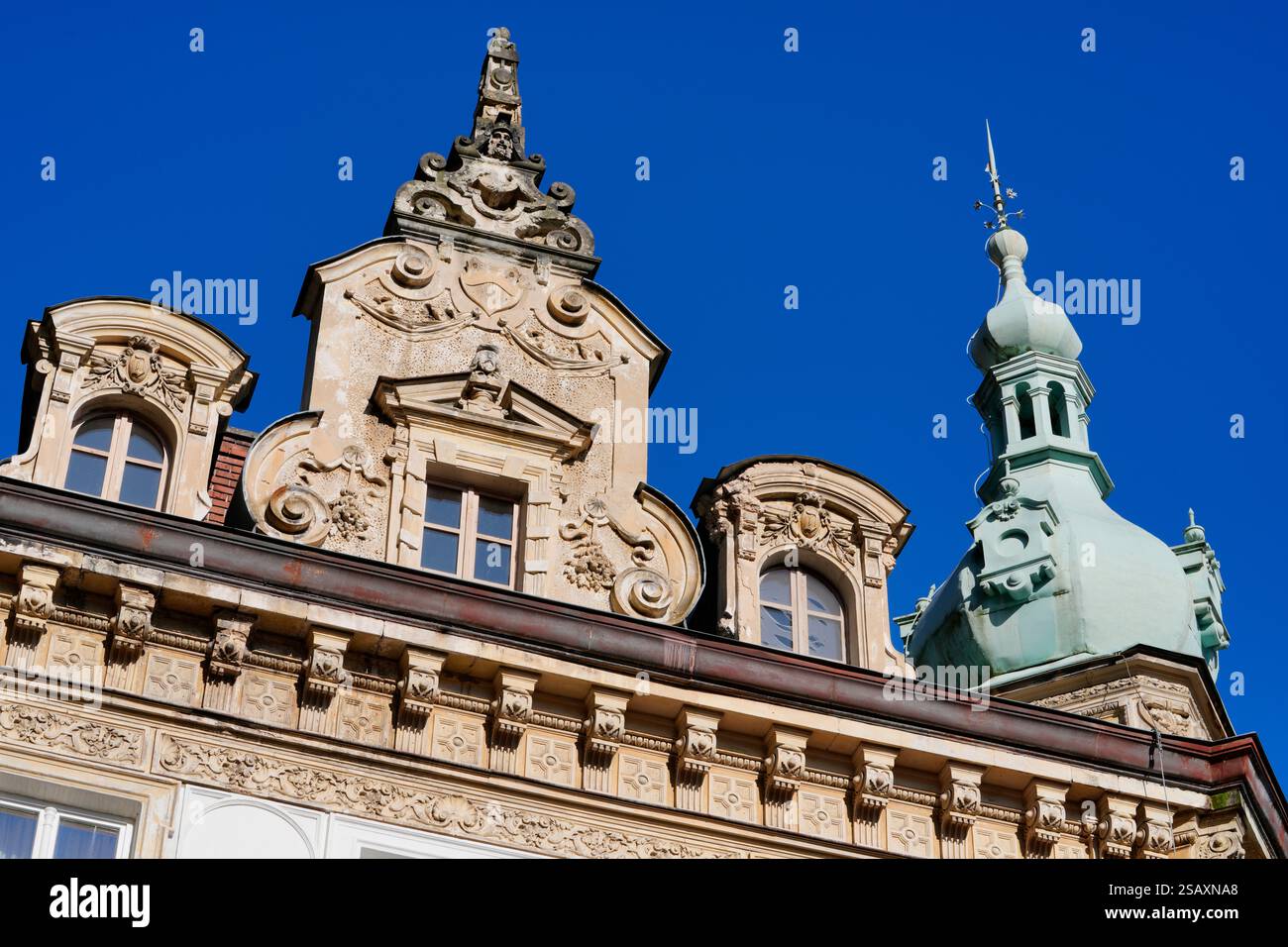 Haus Metropol, Metropolis, städtisches Naturschutzgebiet, Kulturdenkmal, Deutsche Renaissance, Architekt Gustav Wiedermann Stockfoto