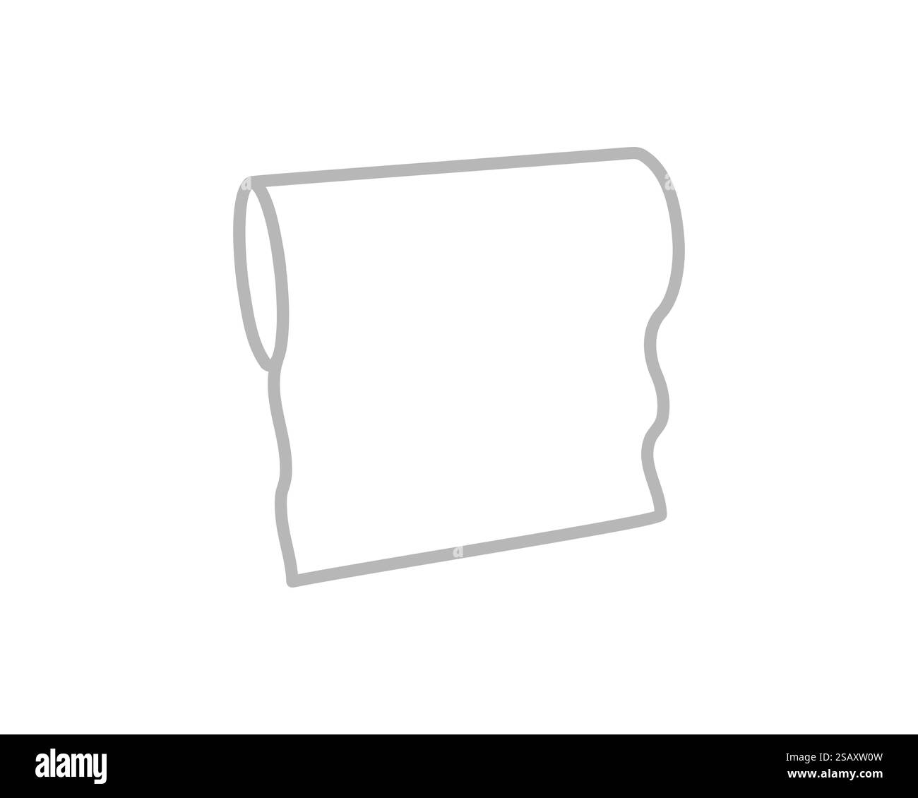 Vektor-Symbol für Textil-Rollen. Papierrohr Illustration Design für Küchenreinigung Handtuch, Teppich, Rolle whatman oder Stoff.. Vektor-Symbol für Textil-Rollen. Papierrohr Illustration Design für Küchenreinigungstuch, Teppich, Rolle whatman, Stoff. Stock Vektor