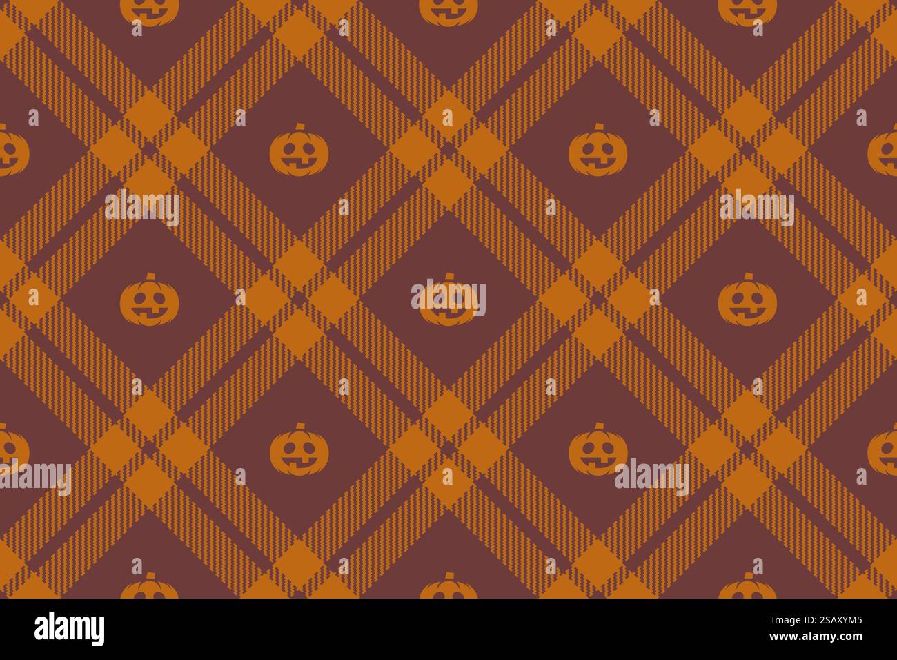 Halloween nahtloser Hintergrund mit Kürbis für Textilgewebe Design, Geschenkpapier, Website Wallpaper, Textilien, Tapete und Kleidung im Vektor. Halloween nahtloser Hintergrund mit Kürbis für Textilgewebe Design, Geschenkpapier, Website Wallpaper, Textilien, Tapete und Bekleidung. Stock Vektor