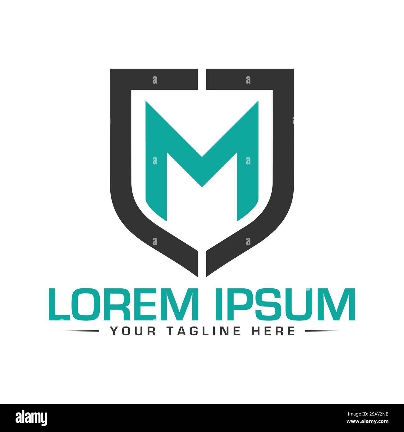 JM Letter Logodesign Stock Vektor
