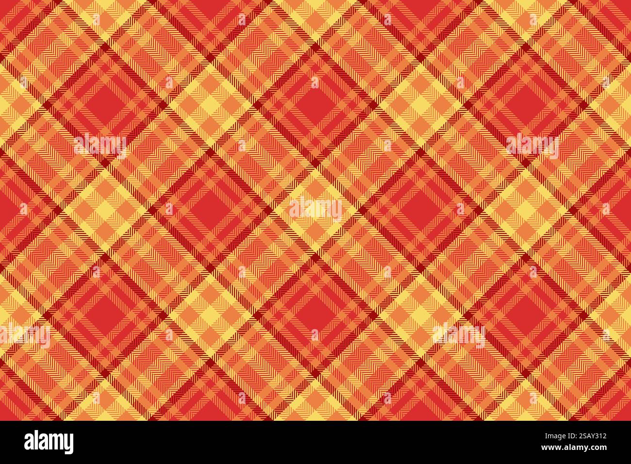 London Vektor Tartan Textil, Druck kariertes Karomuster. Faserige Hintergrundstruktur nahtlos in Rot und Orange Farbpalette. London Vektor Tartan Textil, Druck kariertes Karomuster. Faserige Hintergrundstruktur nahtlos in Rot und Orange. Stock Vektor