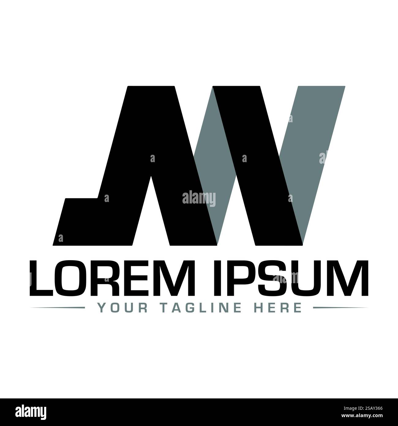 JM Letter Logodesign Stock Vektor