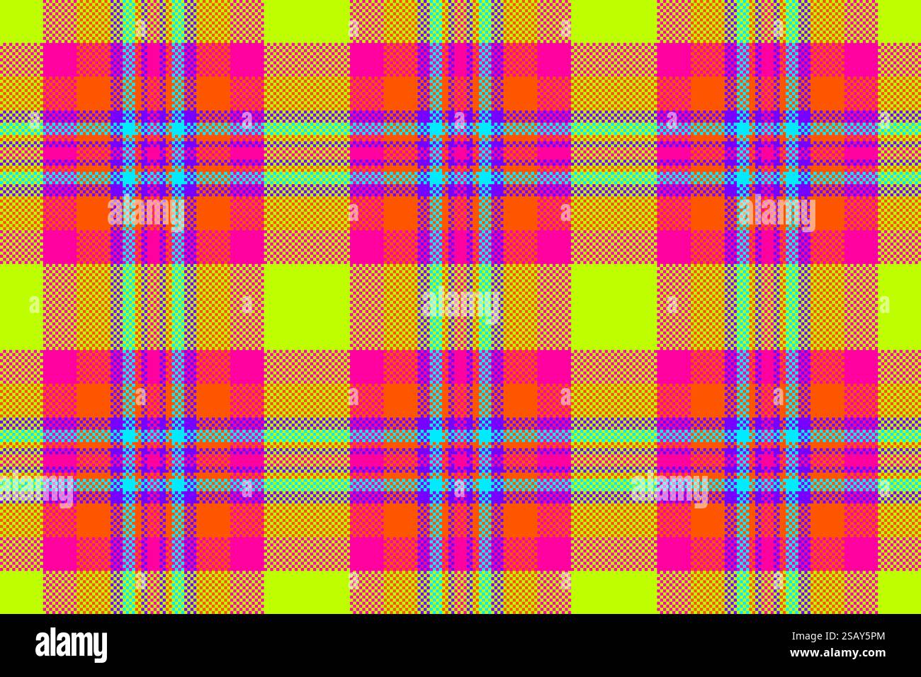 Hübsches Karomuster, schlichtes Textilgewebe. Nahtloser Hintergrund des Menüs Tartan Vektor in heller Farbpalette. Stock Vektor