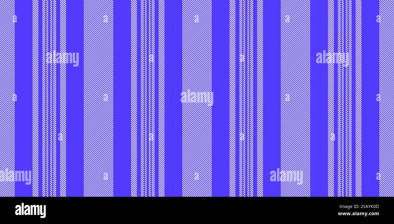 Speichern Sie den vertikalen Vektor des Hintergrunds, mehrfarbige Streifen-Stofflinien. Nahtloses Textilmuster mit bester Textur in Indigo- und Sterling-Silber-Farbpalette. Stock Vektor