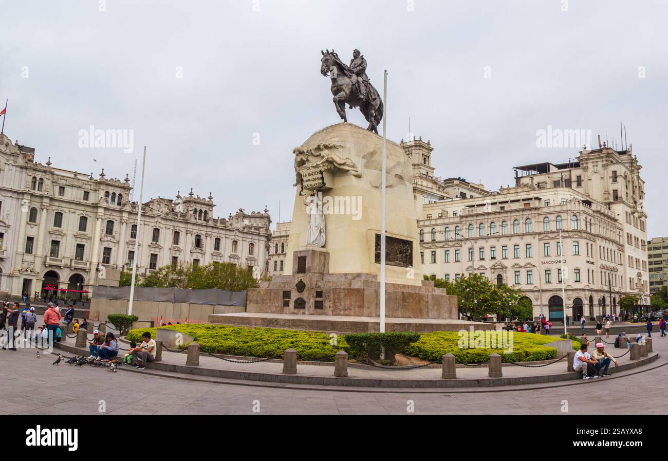 San Martin Square - Lima, Peru Stockfoto