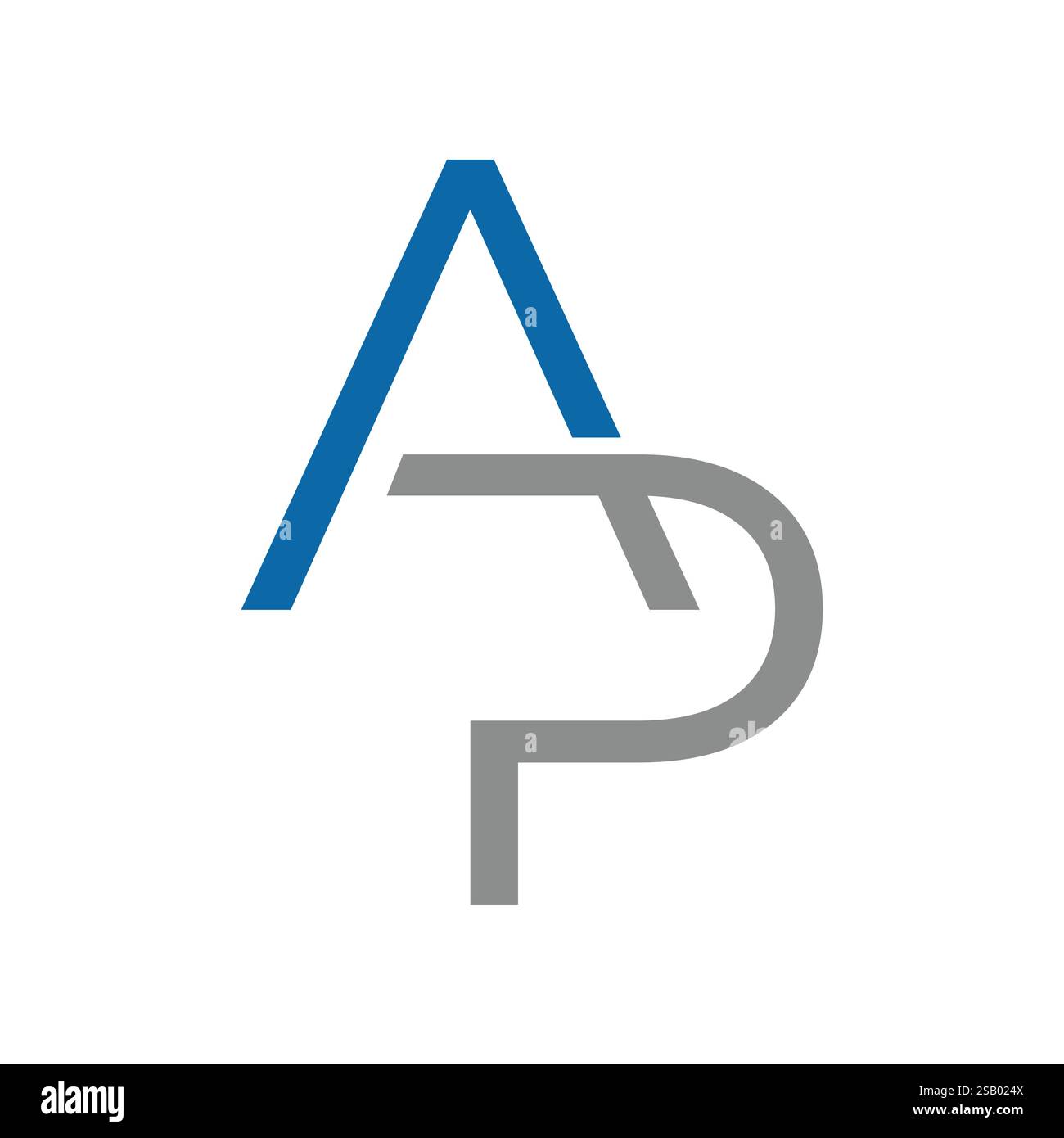 Entwurfsvorlage für das ap-Symbol mit dem Anfangsbuchstaben Stock Vektor