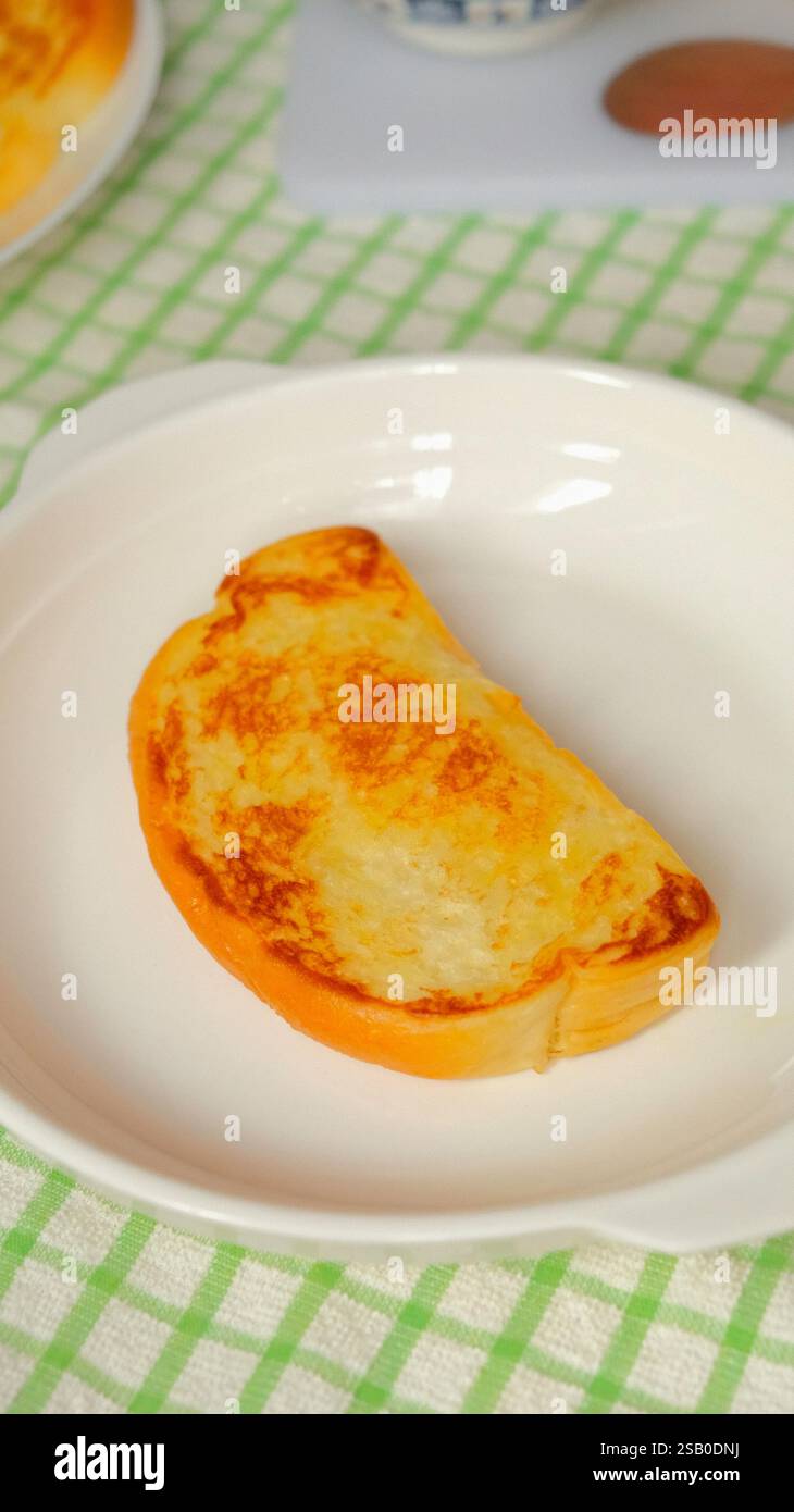 Brottoast zum Frühstück. Stockfoto