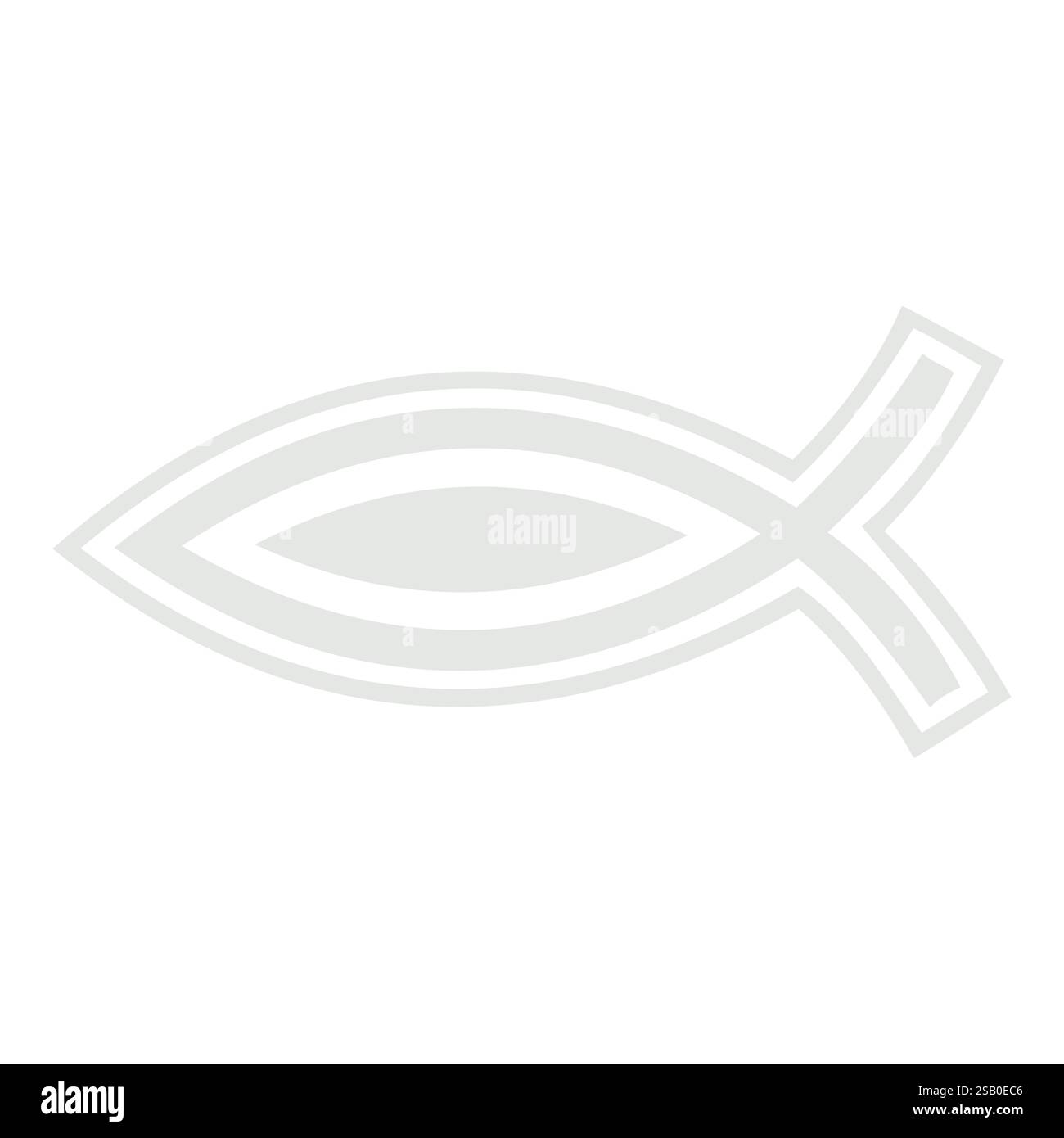 Christliches Fischsymbol Ichthys Stock Vektor
