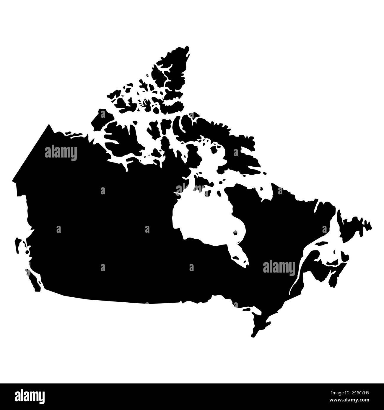 Kanada Karte Symbol Form, Reise Web flach Konzept Symbol Vektor Illustration . Stock Vektor