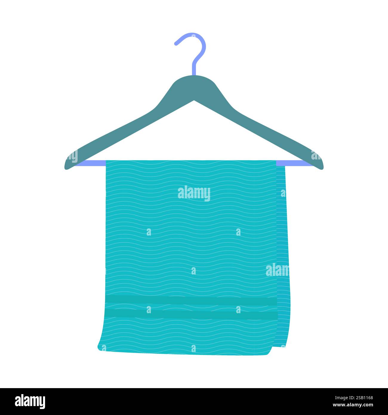 Handtuch Am Aufhänger Stock Vektor