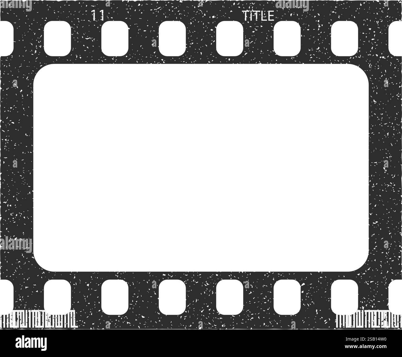 Filmstreifen Rahmen Vintage Grunge Vektor Illustration Stock Vektor