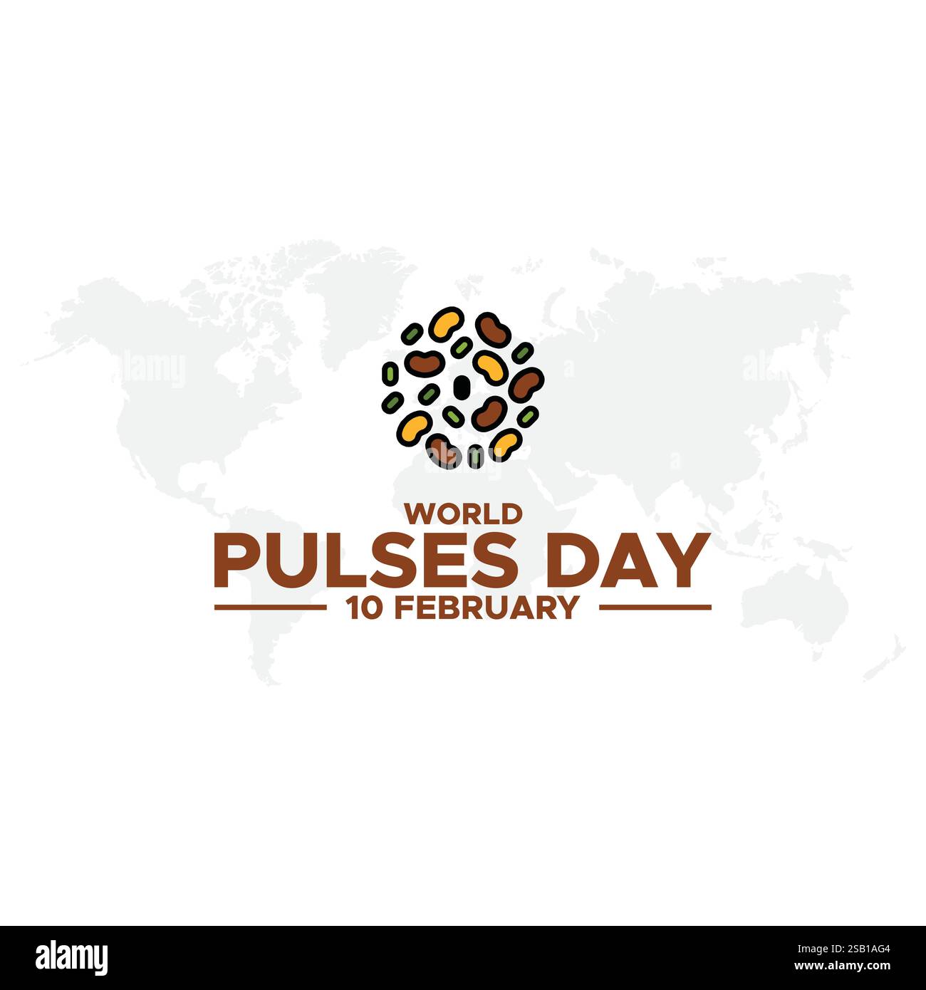 World Pulses Day Vektor, Illustration. World Pulses Day Poster Design, World Pulses Day Banner Design Illustration. Stock Vektor
