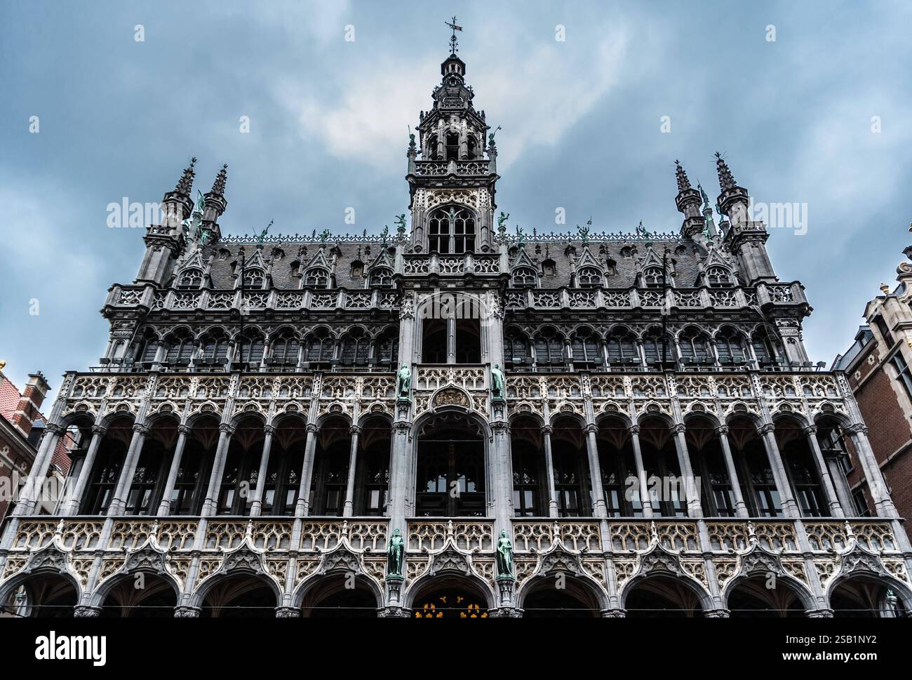 Brüssel, Belgien - 10 25 2018 Fassade des Museums der Stadt Brüssel am Grande Place Stockfoto