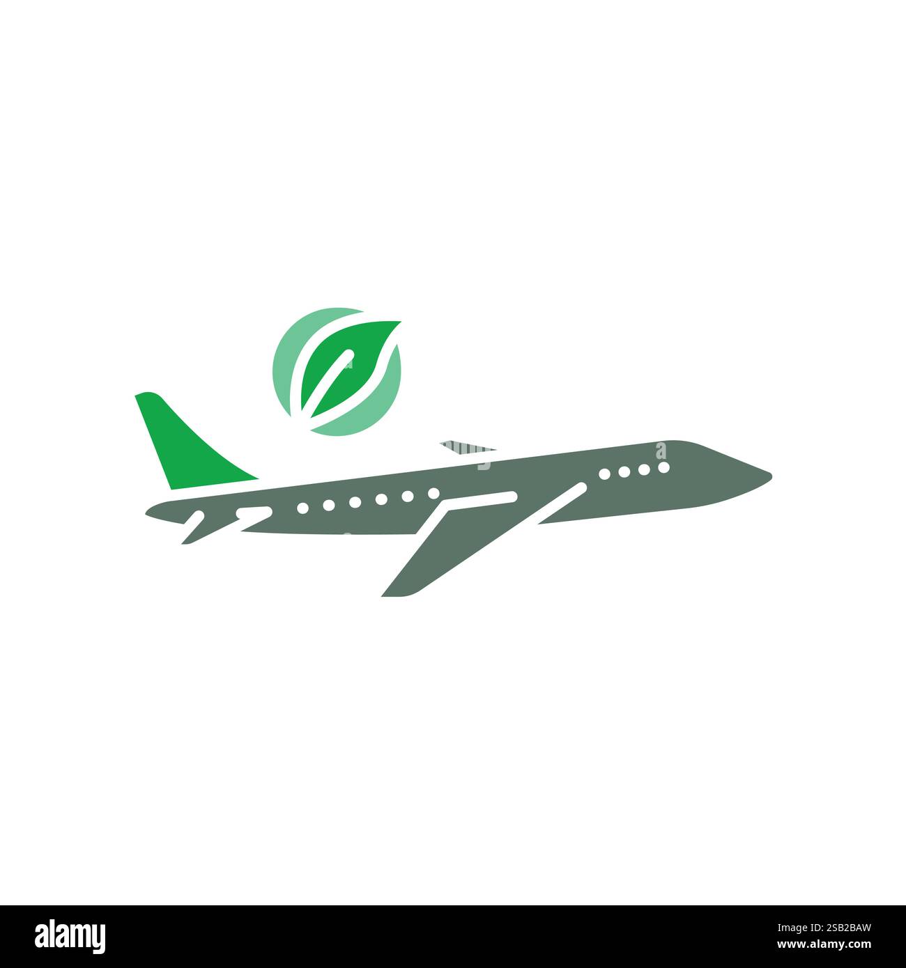 Symbol für die schwarze Linie des Flugzeugs für Biokraftstoffe. Vektorisoliertes Element. Bearbeitbare Kontur. Stock Vektor