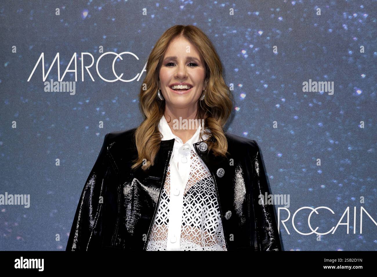 Mareile Hoeppner bei der Marc Cain - Parallel Universe - Modenschau am 31.01.2025 im Rahmen der Fashion Week Berlin im Kraftwerk in Berlin Stockfoto