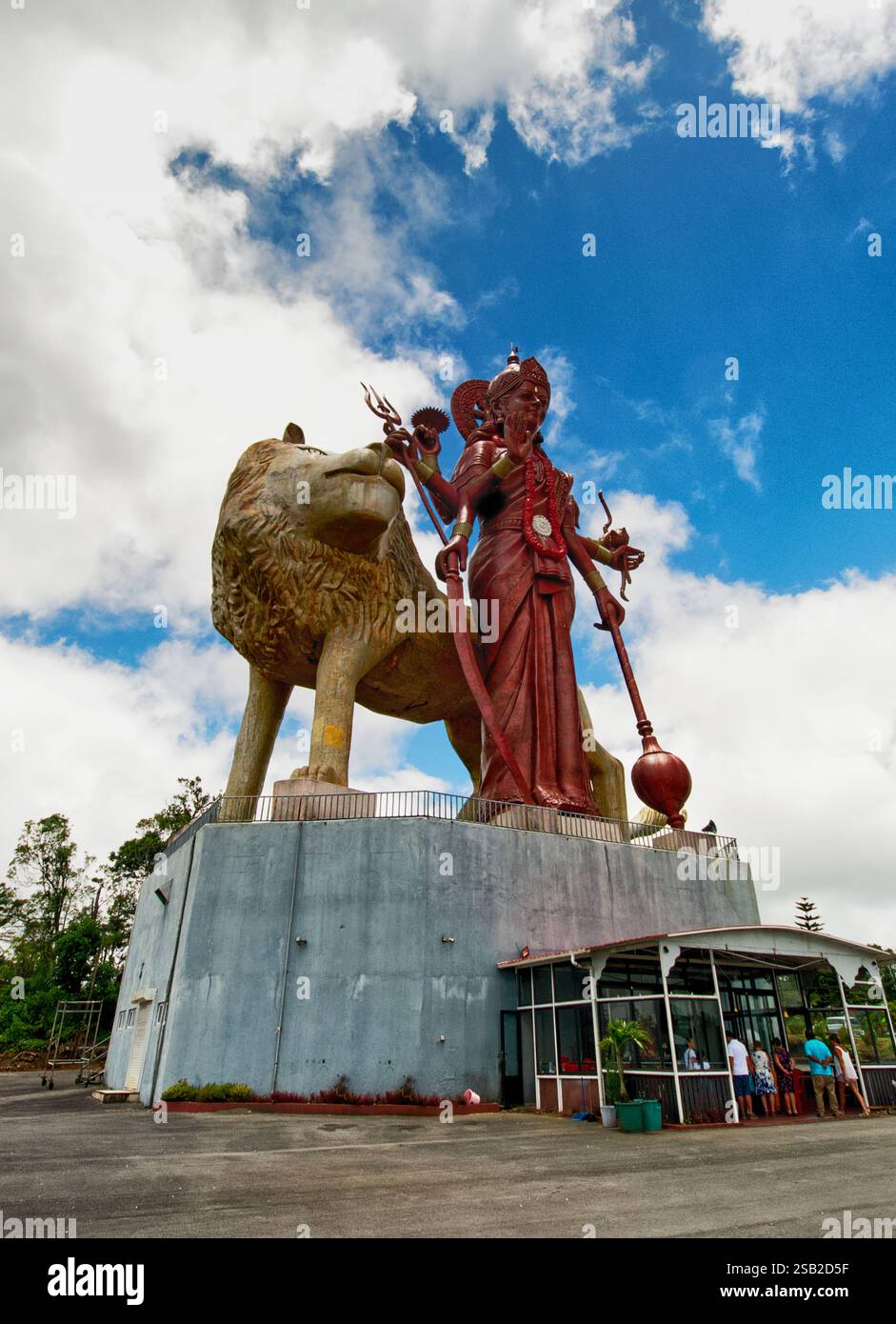 MAA Durga Statue, Grand bassin, Mauritius Stockfoto