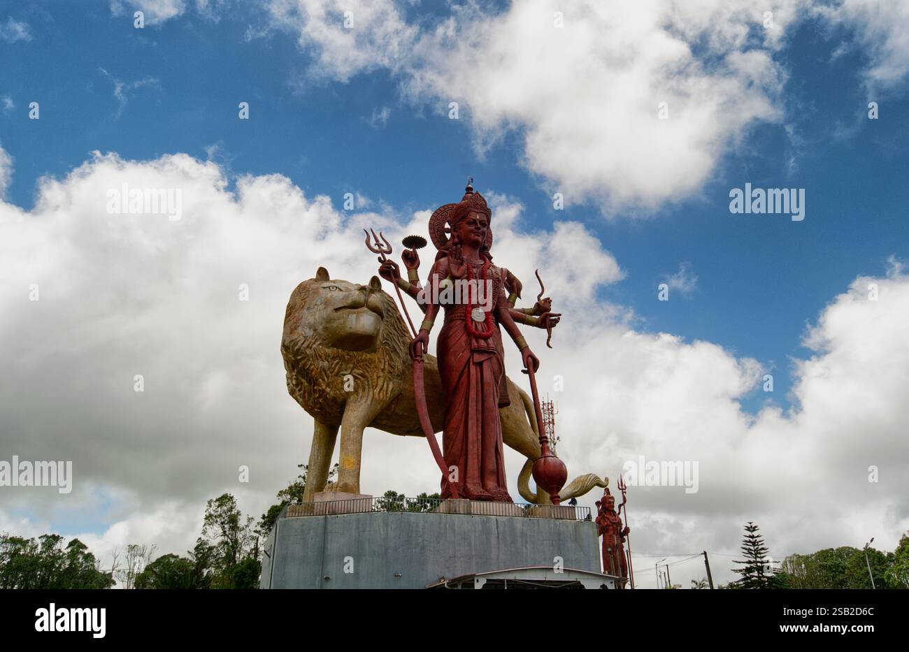 MAA Durga Statue, Grand bassin, Mauritius Stockfoto