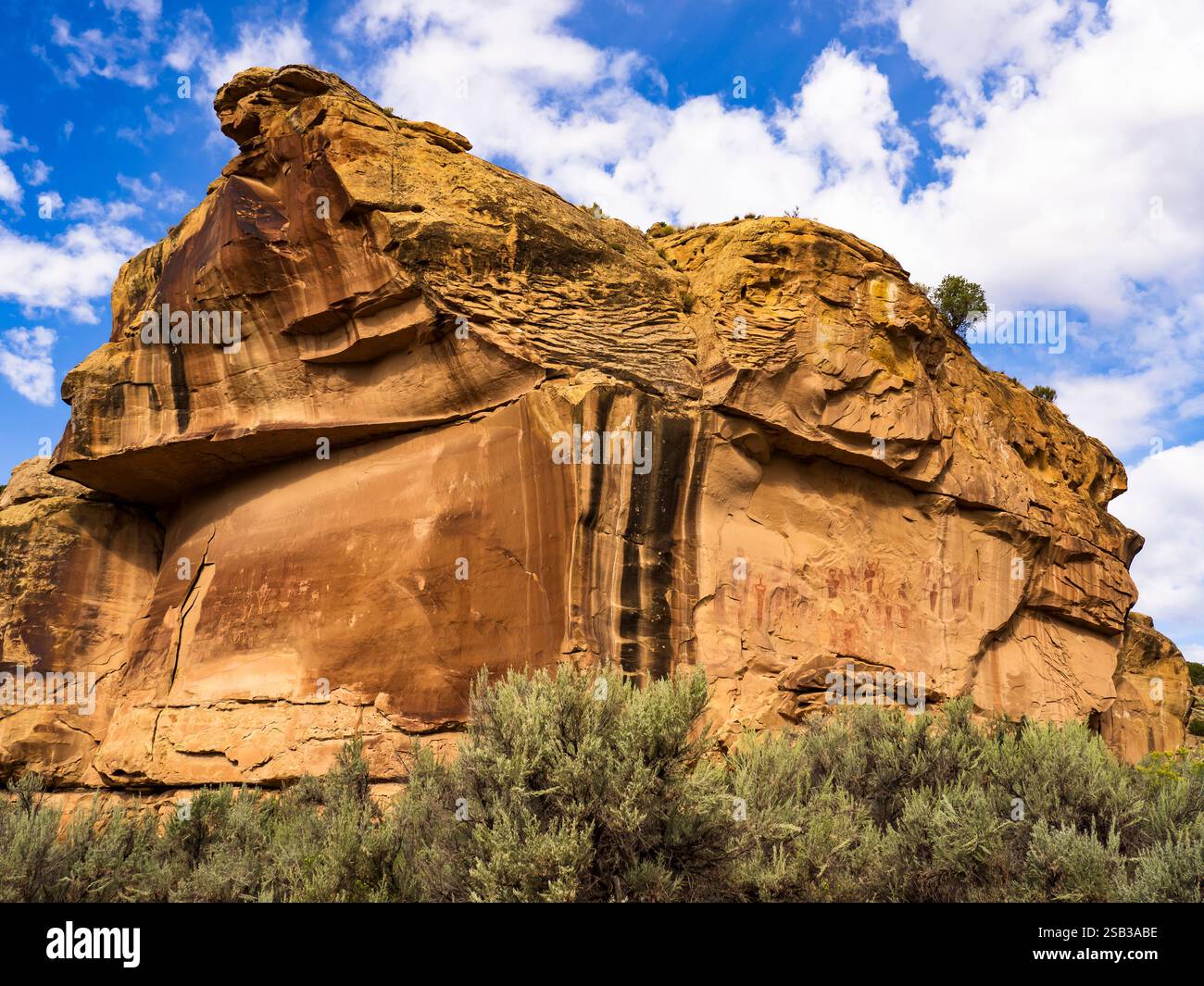 Sego Rock Art, Sego Canyon, Utah. Stockfoto