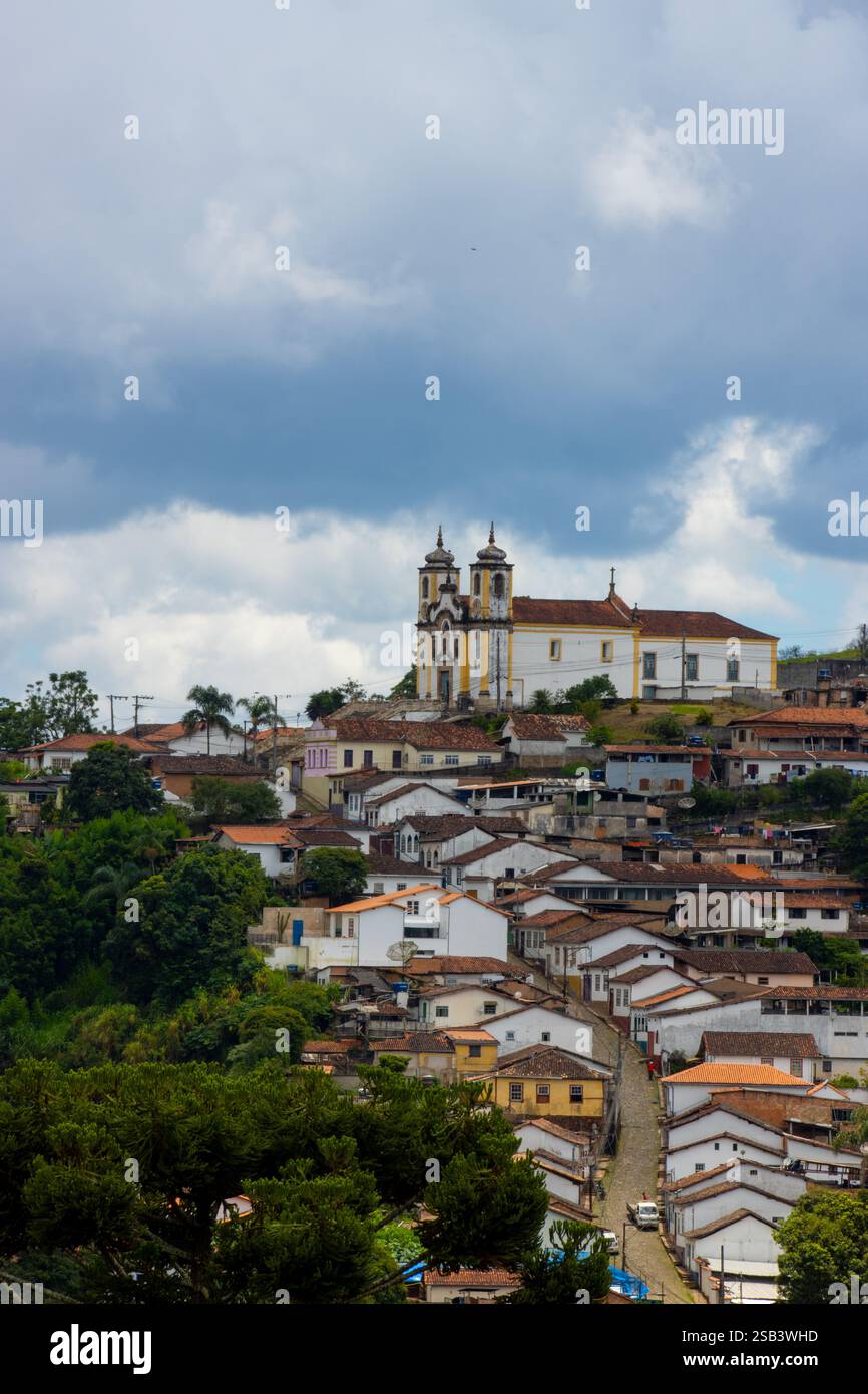 Kirche in der historischen Stadt Ouro Preto, Minas Gerais, Brasilien Stockfoto