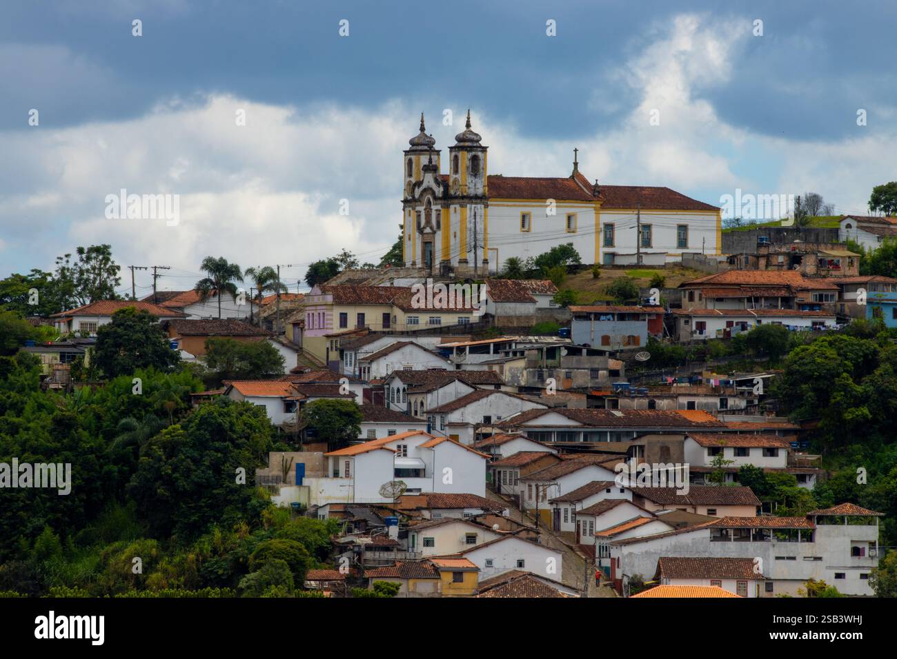 Kirche in der historischen Stadt Ouro Preto, Minas Gerais, Brasilien Stockfoto