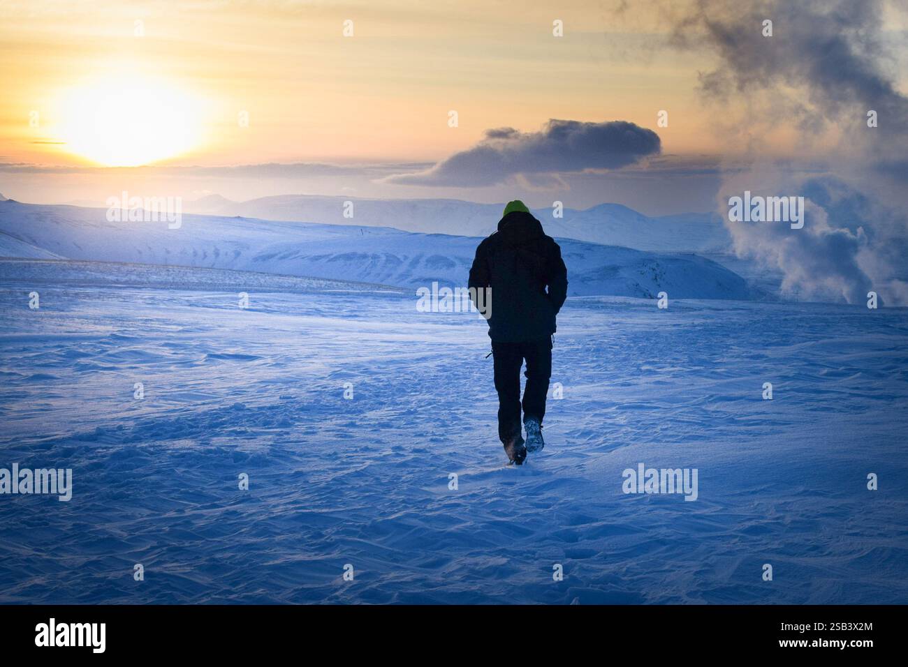 Land aus Eis und Feuer Stockfoto