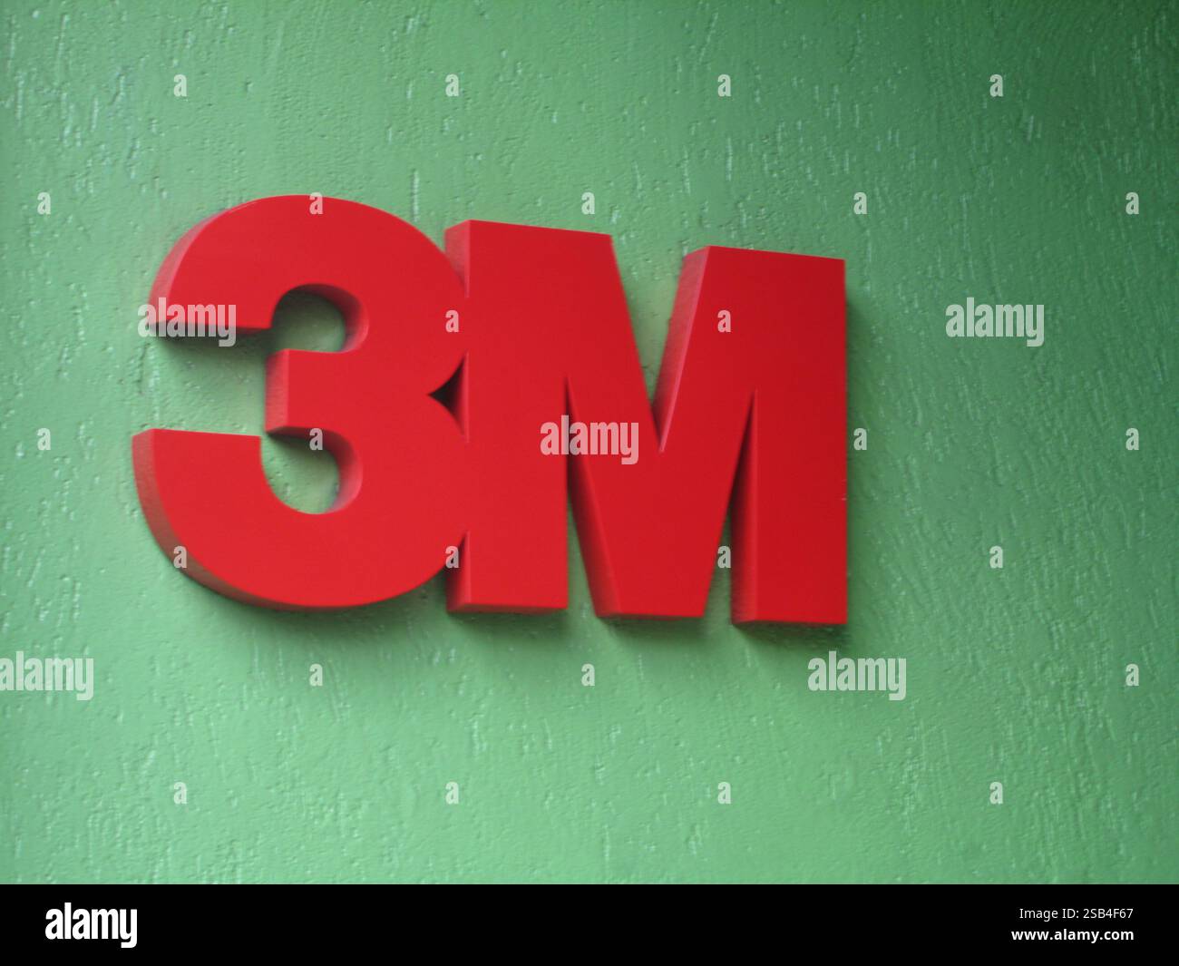 3M-Logo. Redaktionelle, Redaktionelle Ilustrative. Caracas, Venezuela, 20. Dezember 2024. Stockfoto