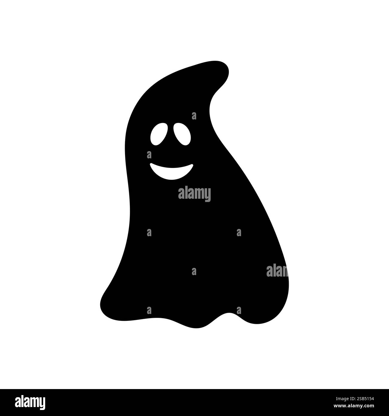 Vektor für Geistersymbole. Schild mit Phantomabbildung. Specter-Symbol. Halloween-Logo. Wassermarke. Vektorabbildung Stock Vektor