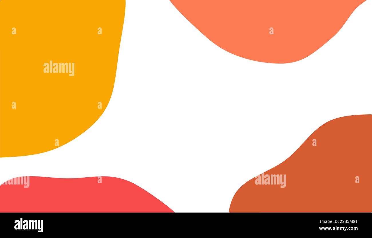 Lebendige abstrakte Formen auf weißem Hintergrund inspirieren zur Kreativität Stock Vektor