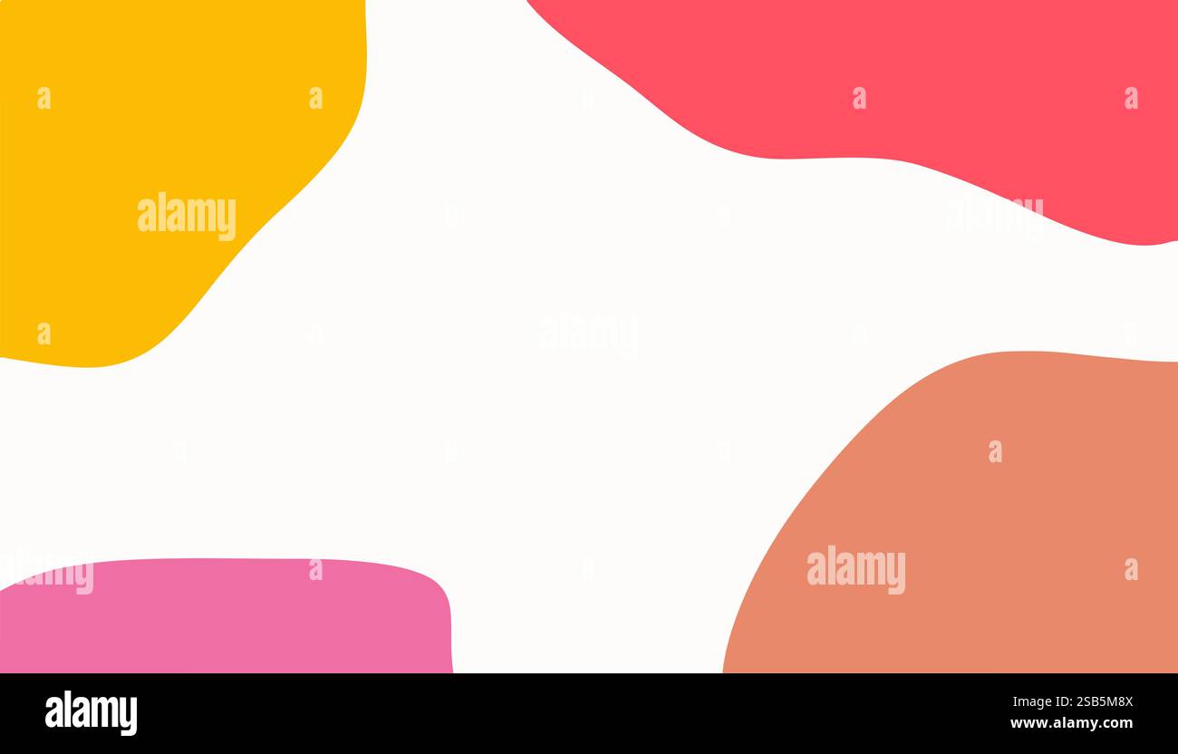 Lebendige abstrakte Formen auf weißem Hintergrund inspirieren zur Kreativität Stock Vektor