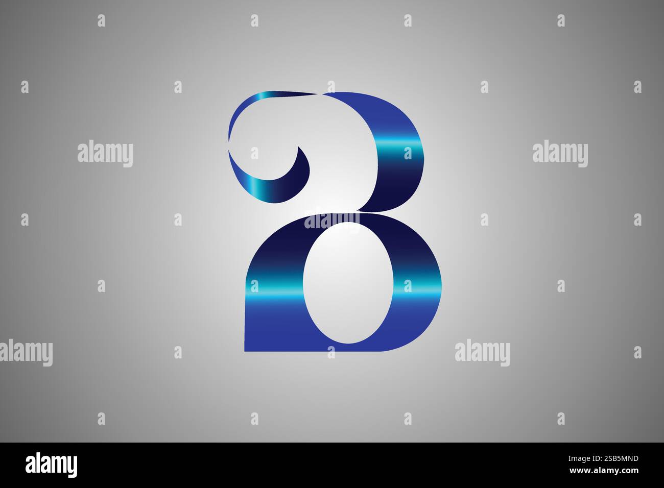 B Logo Design Professional & Unique Stock Vektor