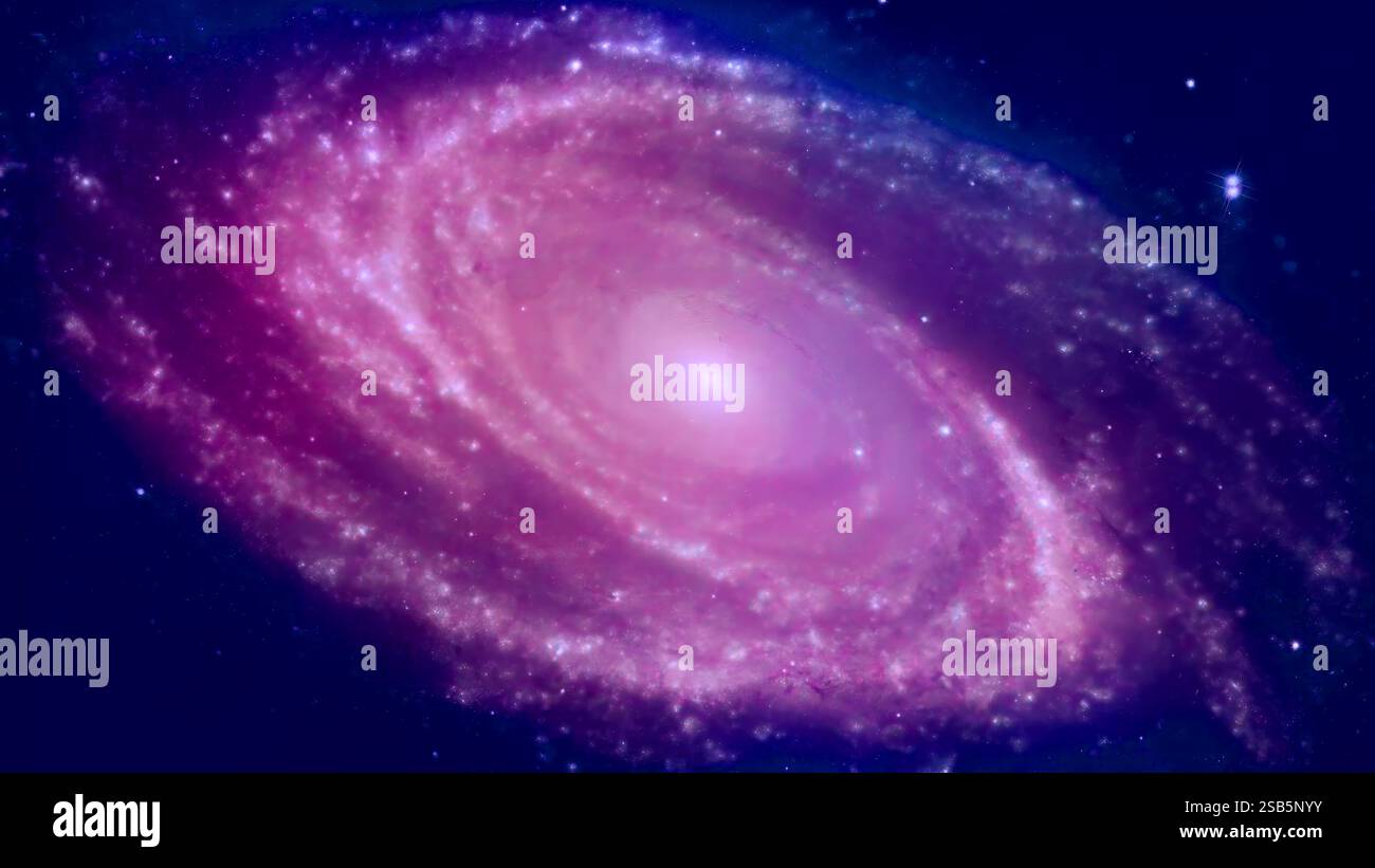 Retuschiertes Bild. Messier 81, oder M81, sieht in diesem neuen Komposit aus den Elementen dieses Bildes der NASA, die von der NASA bereitgestellt wurden, scharf aus. Bildmaterial. Stockfoto