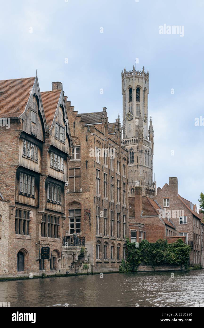 Foto der Altstadt von brügge, Belgien. Aufgenommen am 9. oktober 2024. Stockfoto