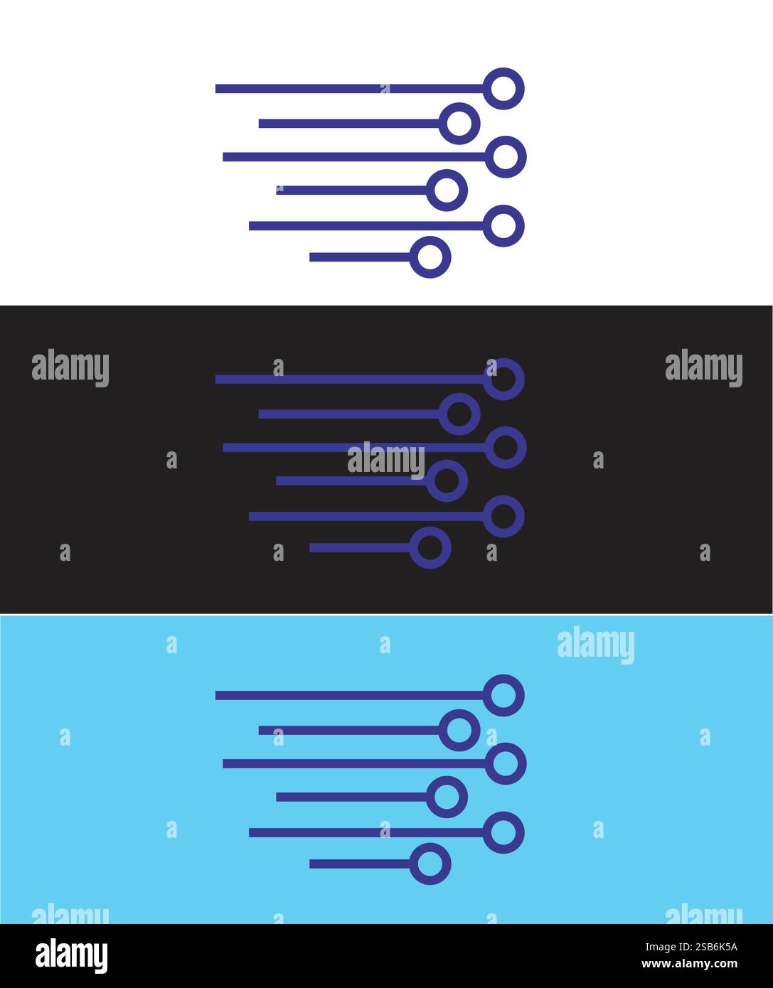 Leiterplattenvektor des Icon Design Set, Satz des Schaltungslogos, Technologie Logo Design Vektor Illustration Stock Vektor