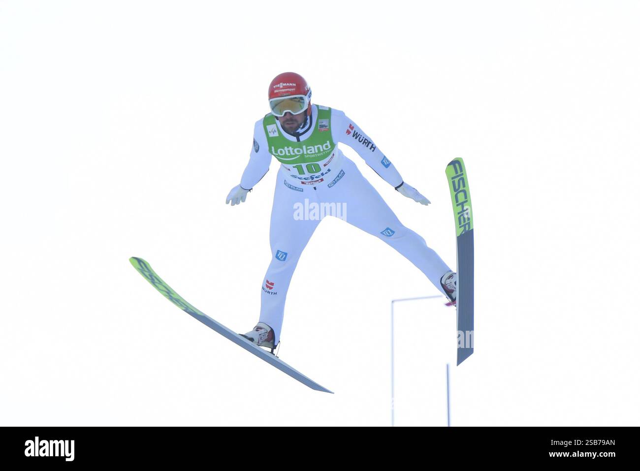 Seefeld, Österreich. Februar 2025. SEEFELD, ÖSTERREICH - 1. FEBRUAR: Johannes Rydzek aus Deutschland tritt am 1. Februar 2025 in Seefeld, Österreich bei der Men Individual Compact NH/7,5 km der FIS World Cup Nordische Kombination an.250201 SEPA 24 299 - 20250201 PD7903 Credit: APA-PictureDesk/Alamy Live News Stockfoto
