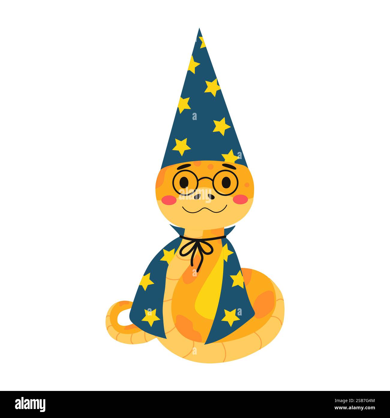 Schlangenmagier in Blue hat Stock Vektor