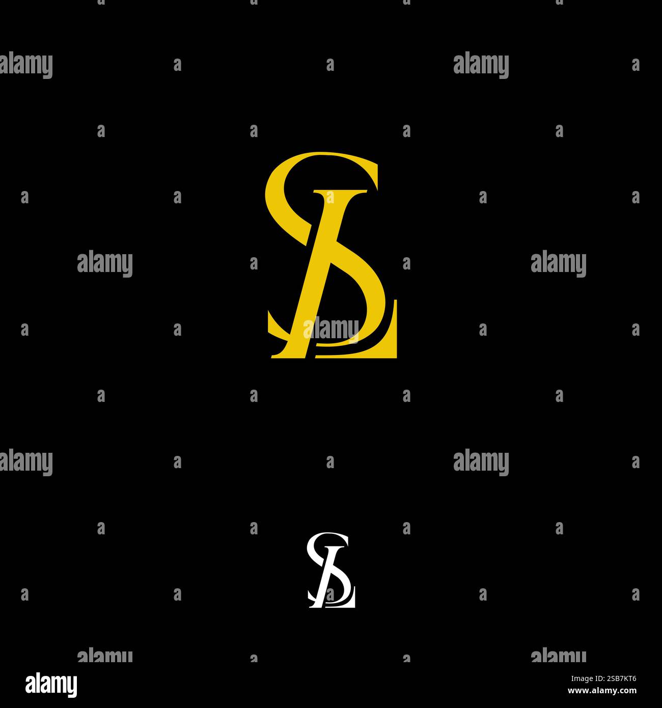 Kreatives goldenes elegantes Logo Tepmlate , kreatives neues, ursprüngliches Letzteres S-Logo-Design mit Monogramm-Letzteres-Logo und goldener Farbe Stock Vektor