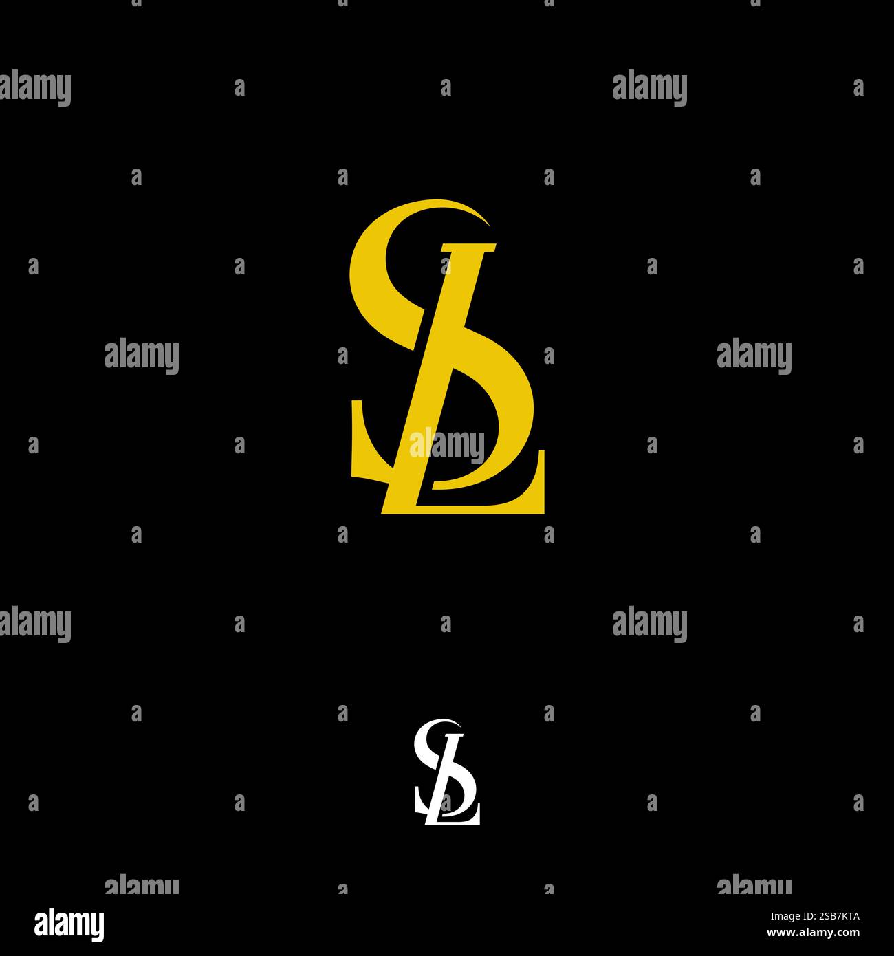 Kreatives goldenes elegantes Logo Tepmlate , kreatives neues, ursprüngliches Letzteres S-Logo-Design mit Monogramm-Letzteres-Logo und goldener Farbe Stock Vektor