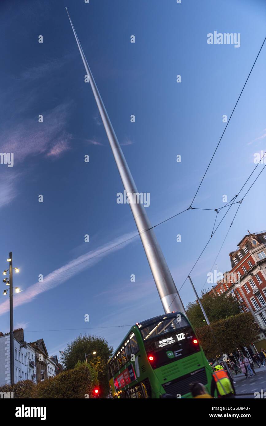 IRLAND, DUBLIN, DER TURM AUF DER O'CONNELL STREET Stockfoto