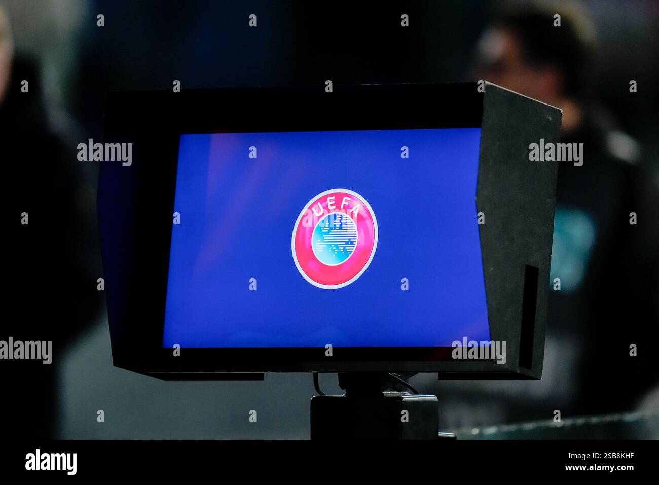 Rom, Italien. 30. Januar 2025. Nahaufnahme des VAR-Monitors während des Spiels der UEFA Europa League zwischen AS Roma und Eintracht Frankfurt am 30. Januar 2025 im Stadio Olimpico Rom Italien. Foto Goal Pix/Alamy Live News Stockfoto