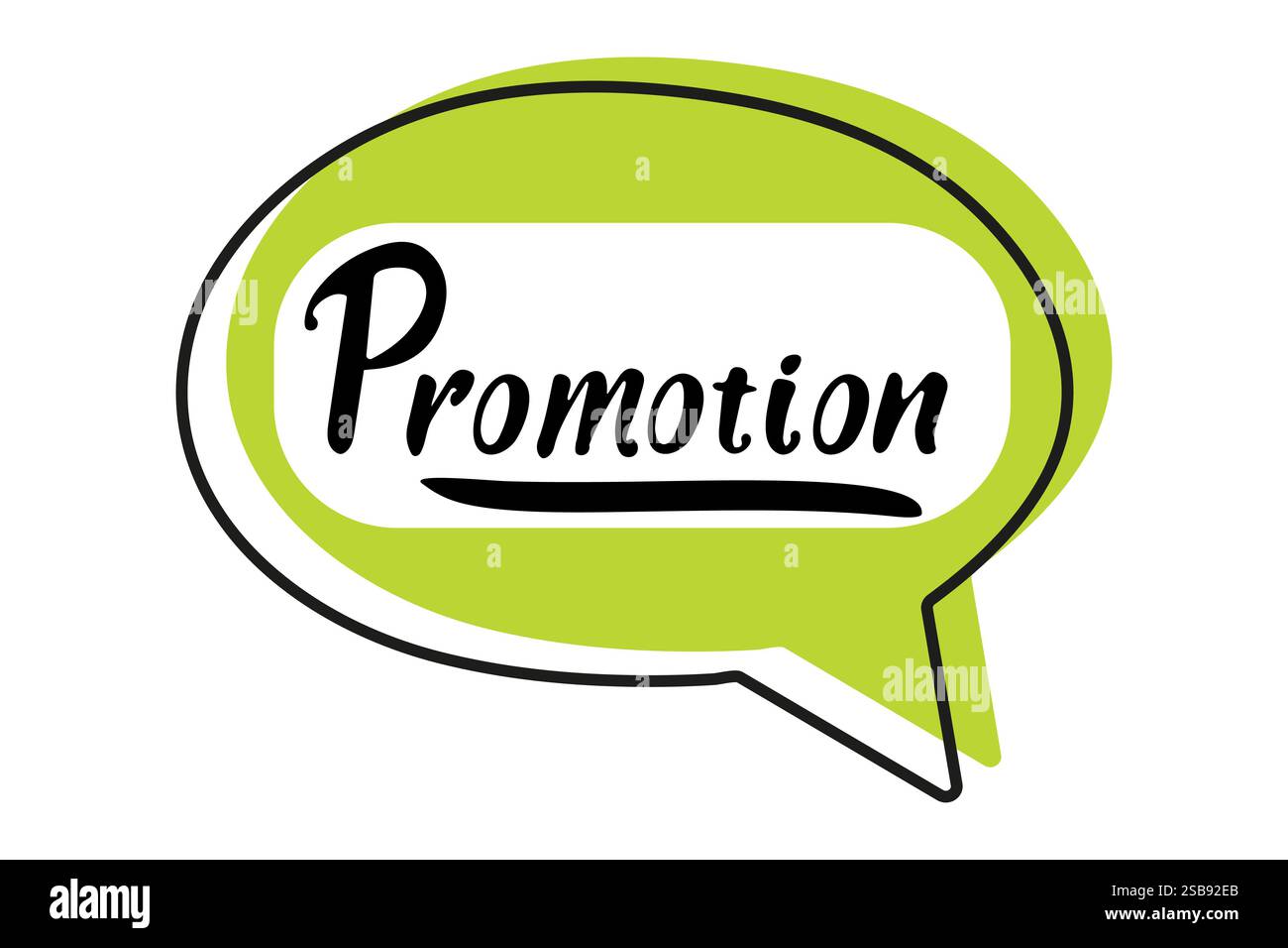 Kreatives Werbedesign mit lebendiger Sprechblase und auffälligem Text Stock Vektor