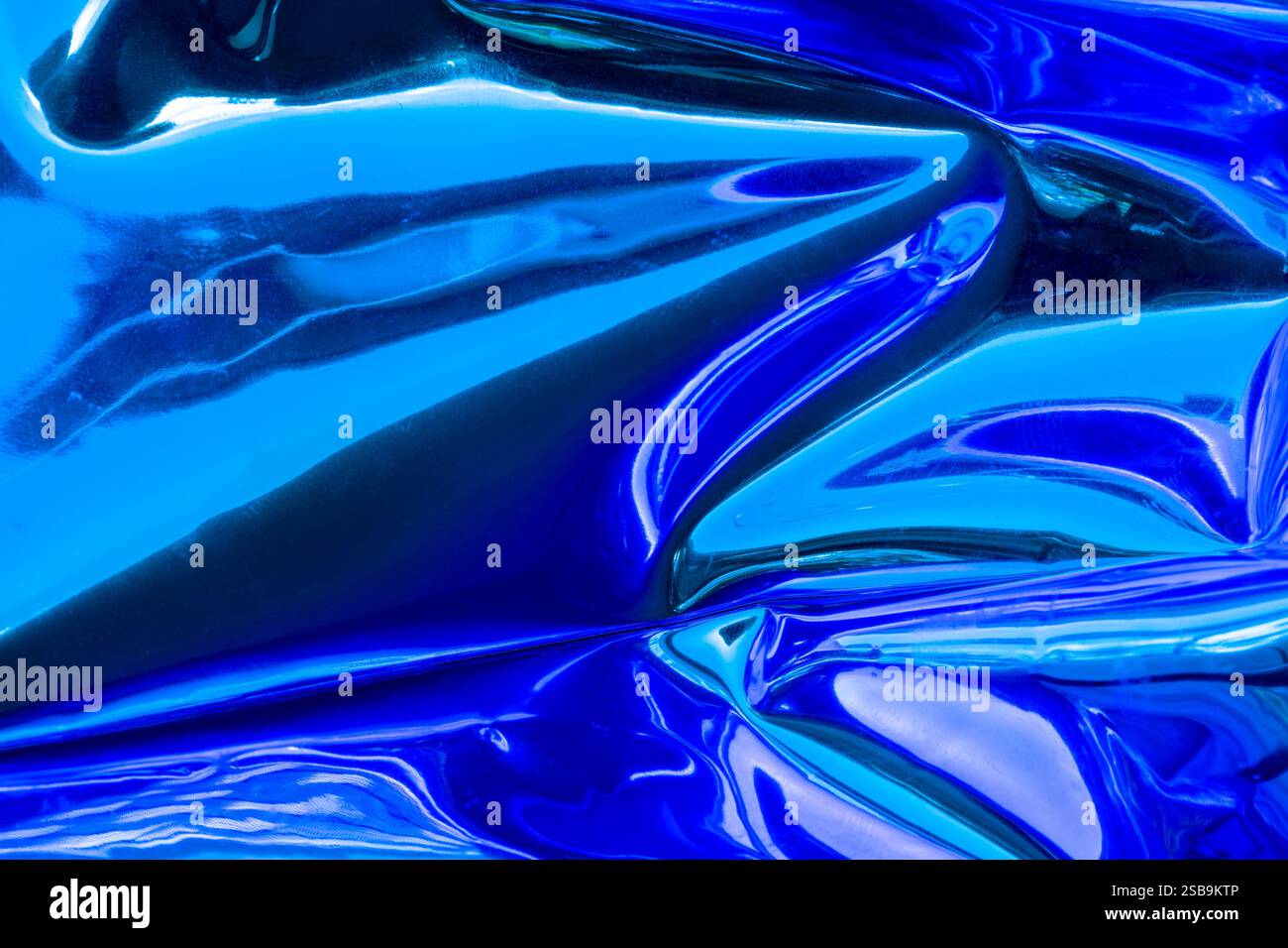 Neonblaue Textur. Abstrakter Fantasy-Hintergrund Stockfoto